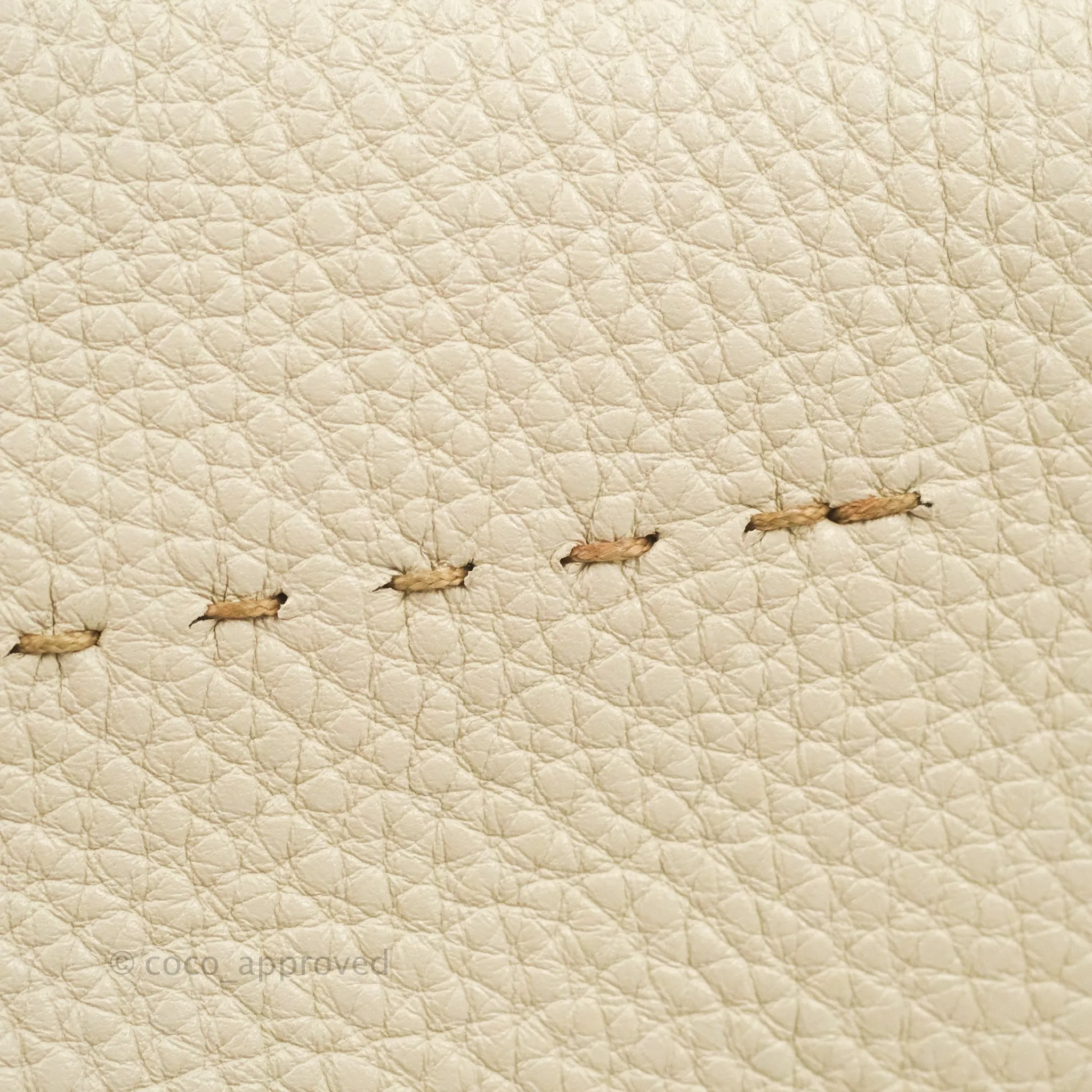 Fendi Large Selleria Baguette NM Bag Calfskin Ivory