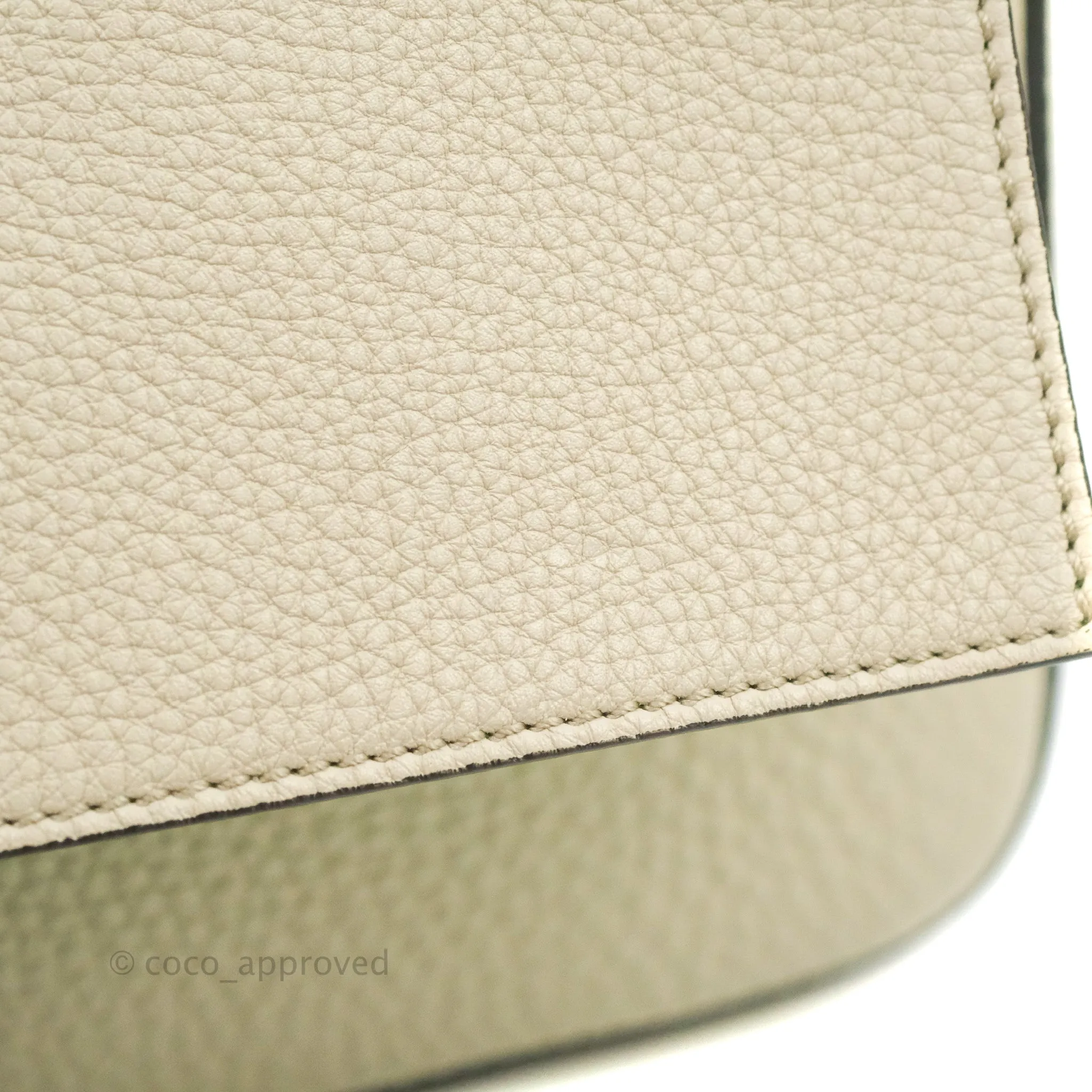 Fendi Large Selleria Baguette NM Bag Calfskin Ivory