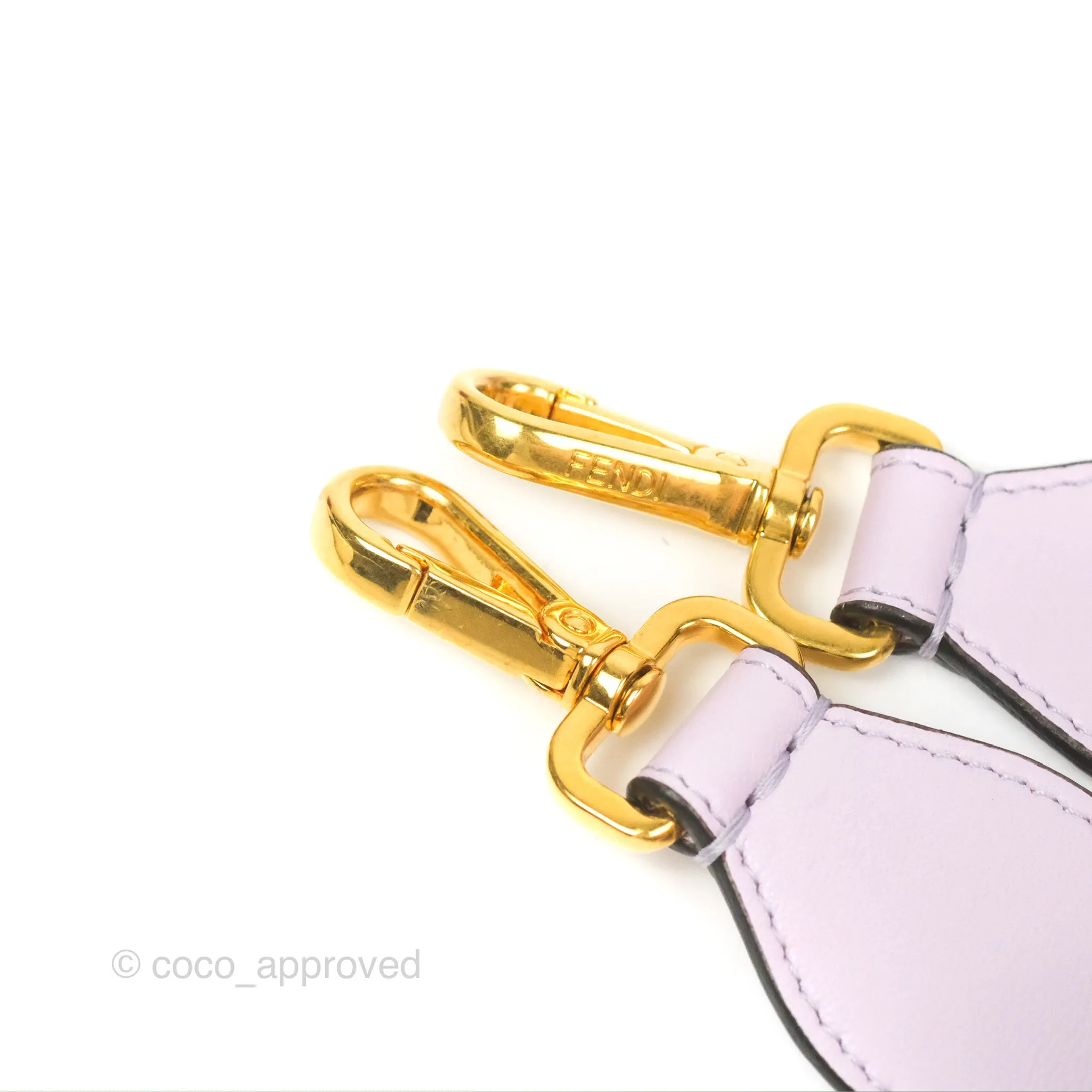 Fendi Medium Baguette Bag Lilac Calfskin Gold Hardware