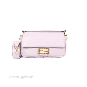 Fendi Medium Baguette Bag Lilac Calfskin Gold Hardware