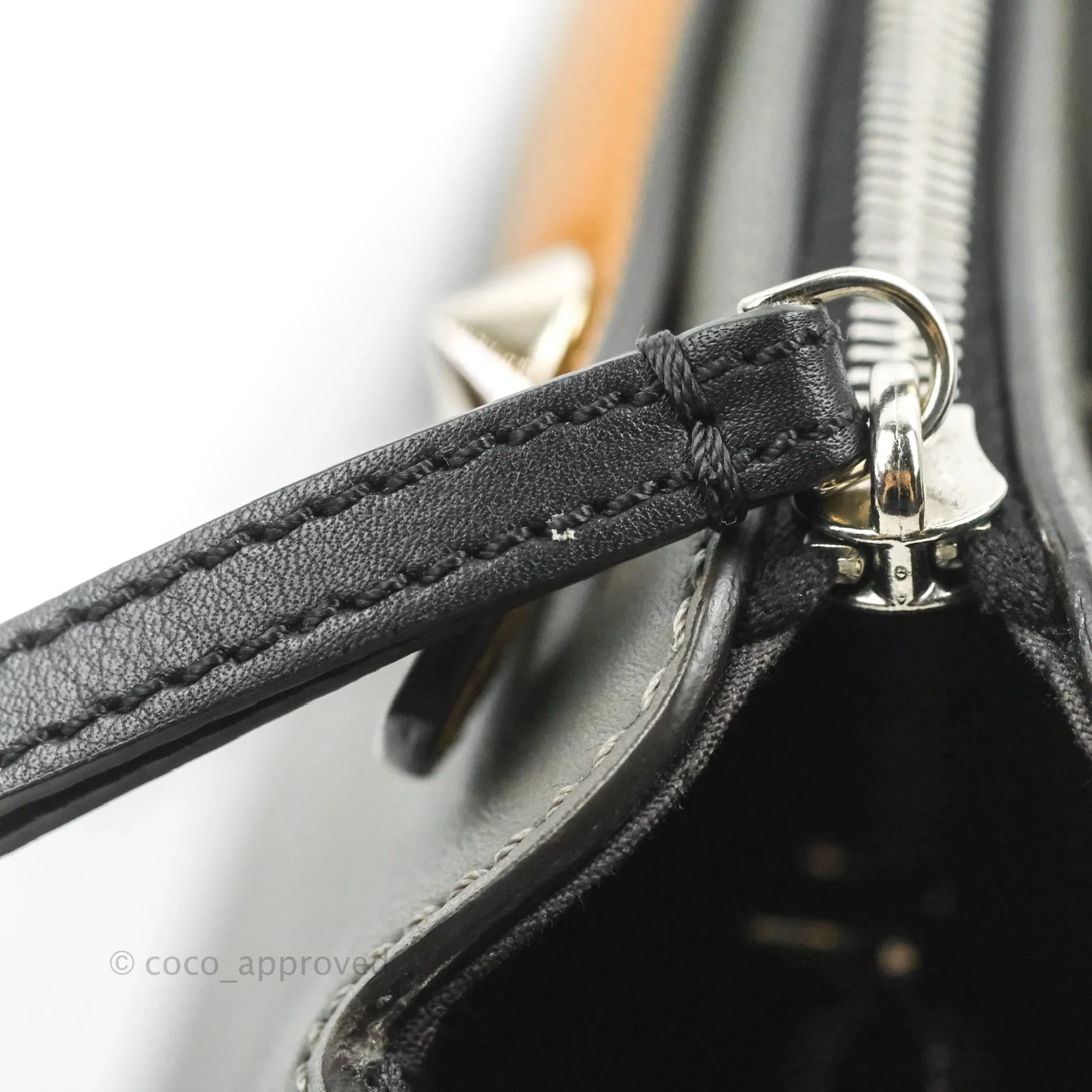 Fendi Medium By The Way Multicolour grey/Tan Grained Leather