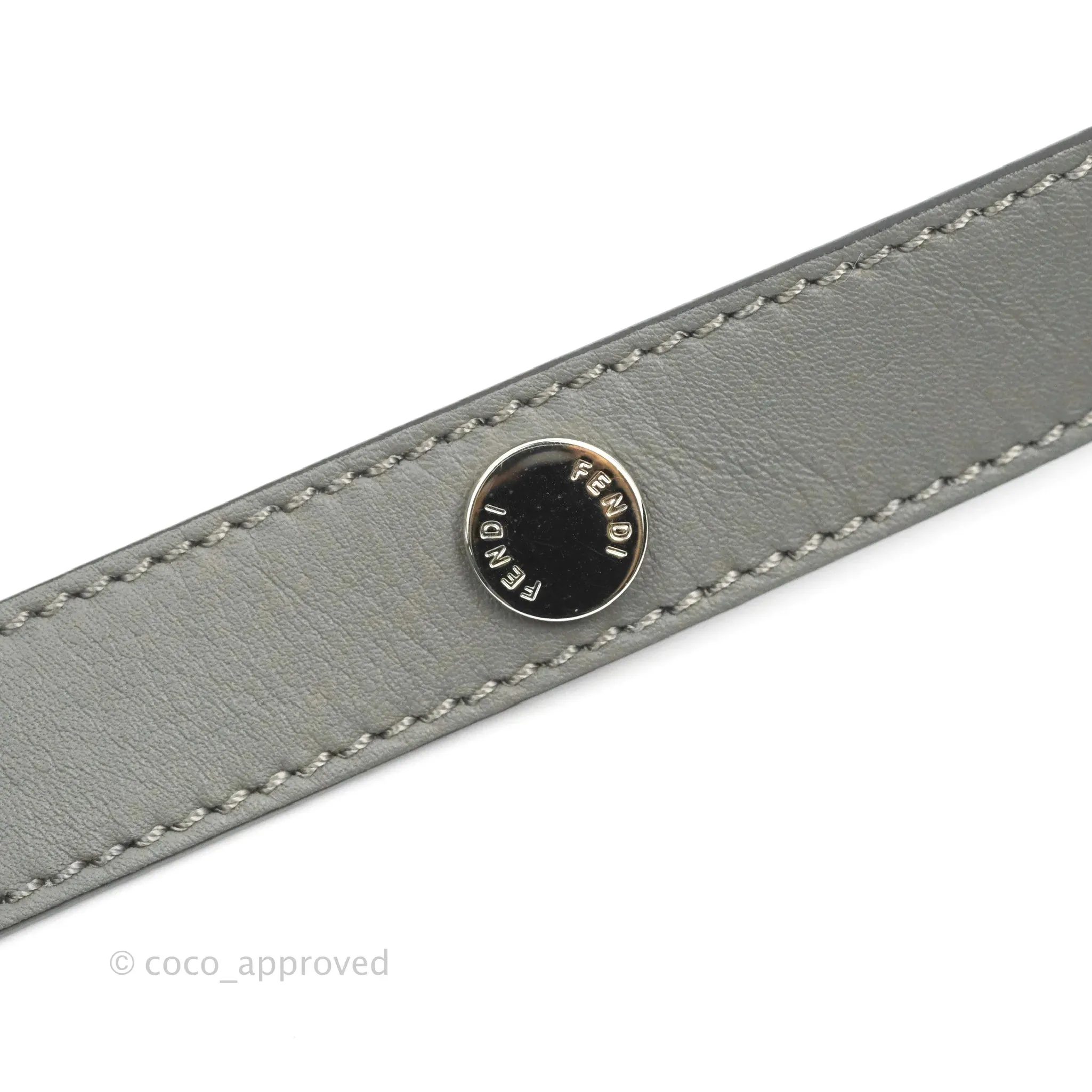 Fendi Medium By The Way Multicolour grey/Tan Grained Leather