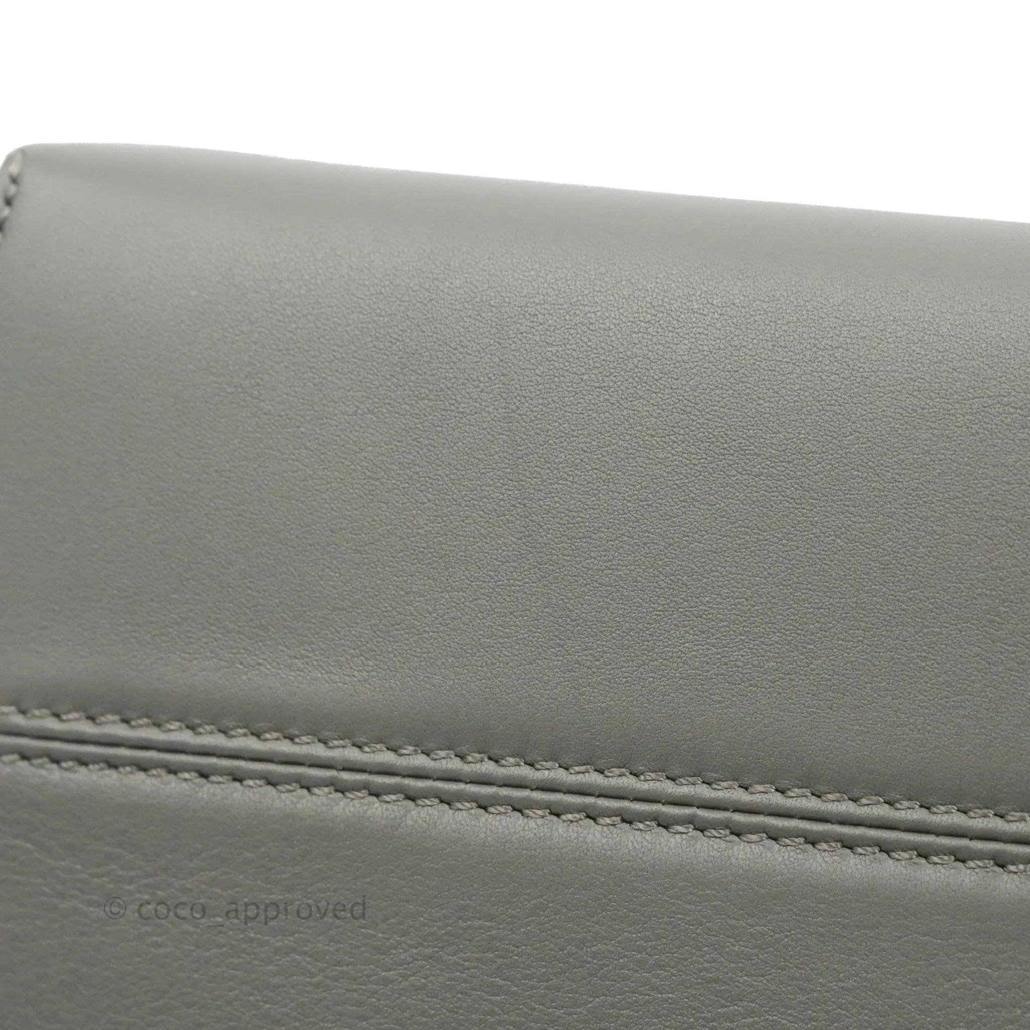 Fendi Medium By The Way Multicolour grey/Tan Grained Leather