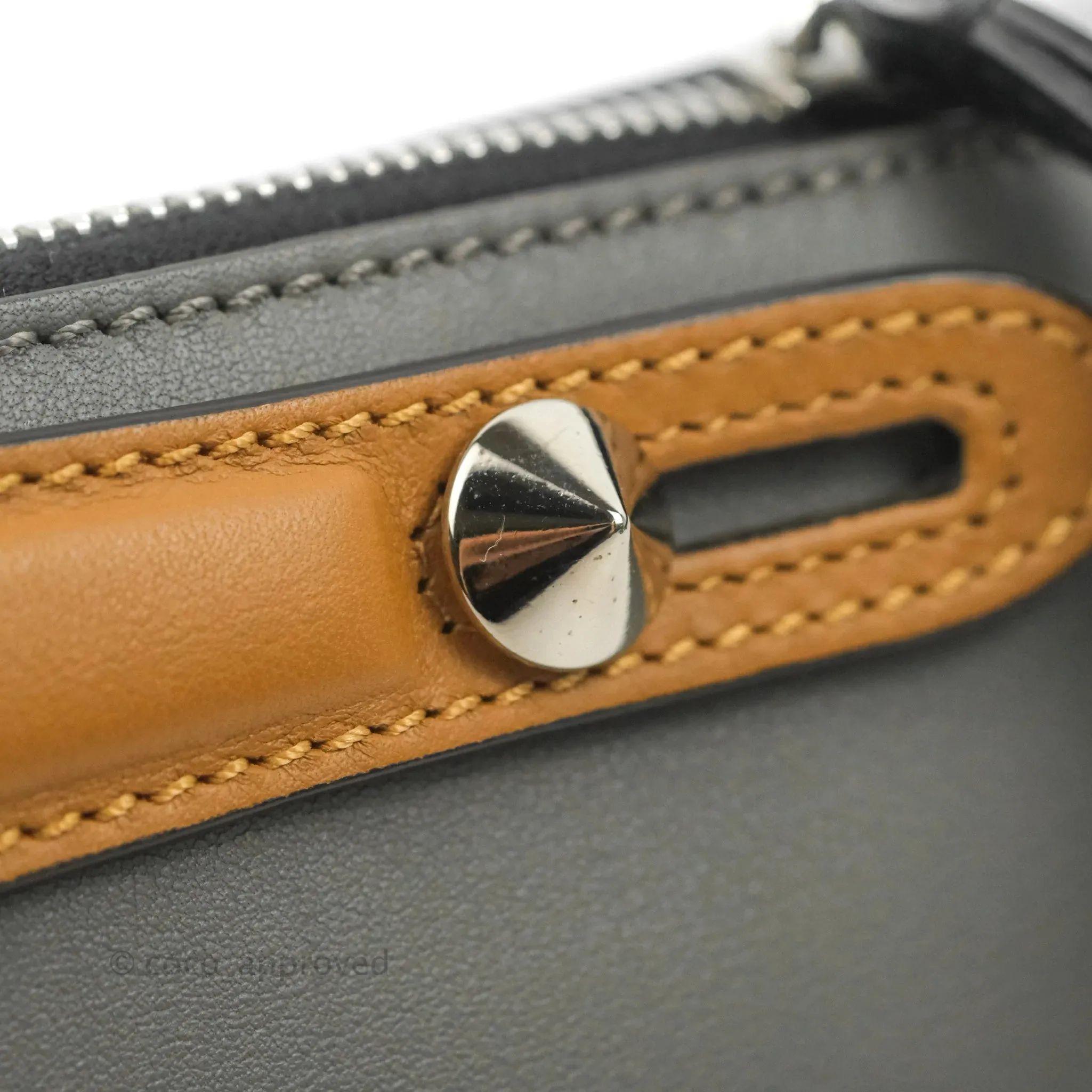 Fendi Medium By The Way Multicolour grey/Tan Grained Leather