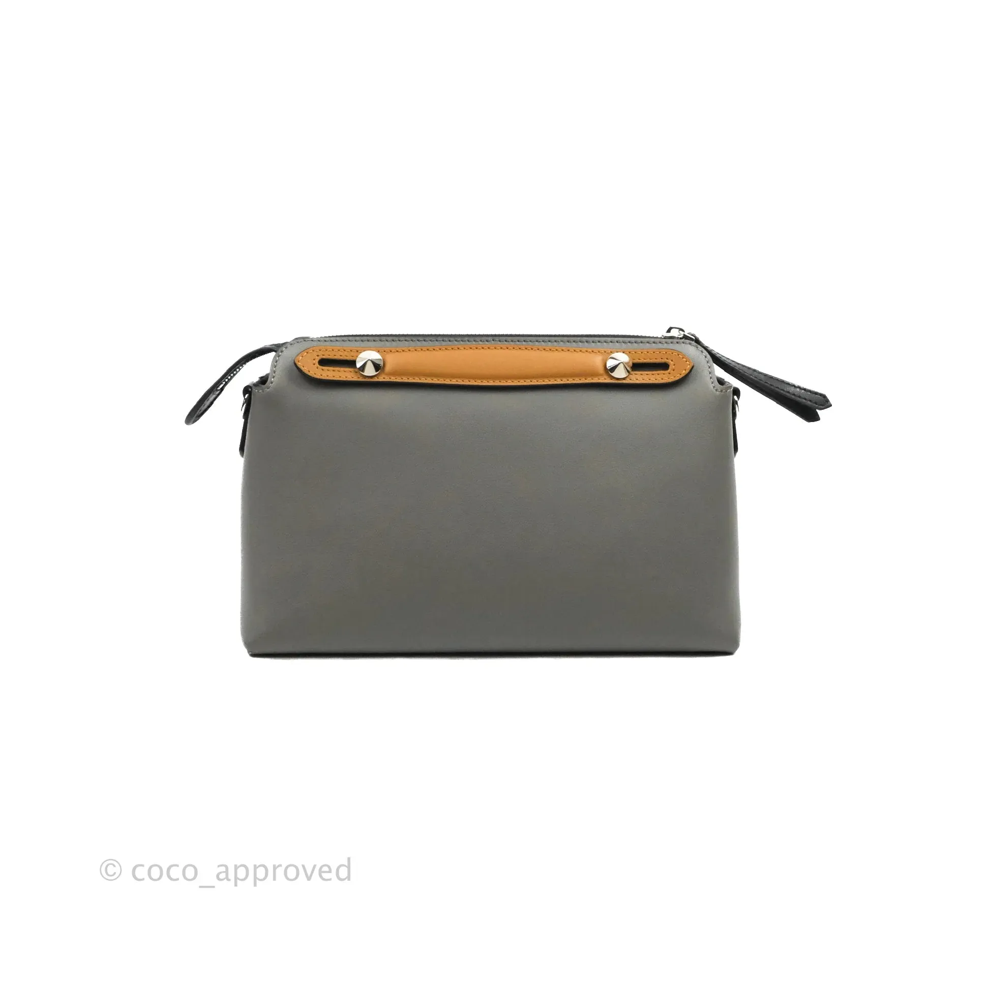 Fendi Medium By The Way Multicolour grey/Tan Grained Leather