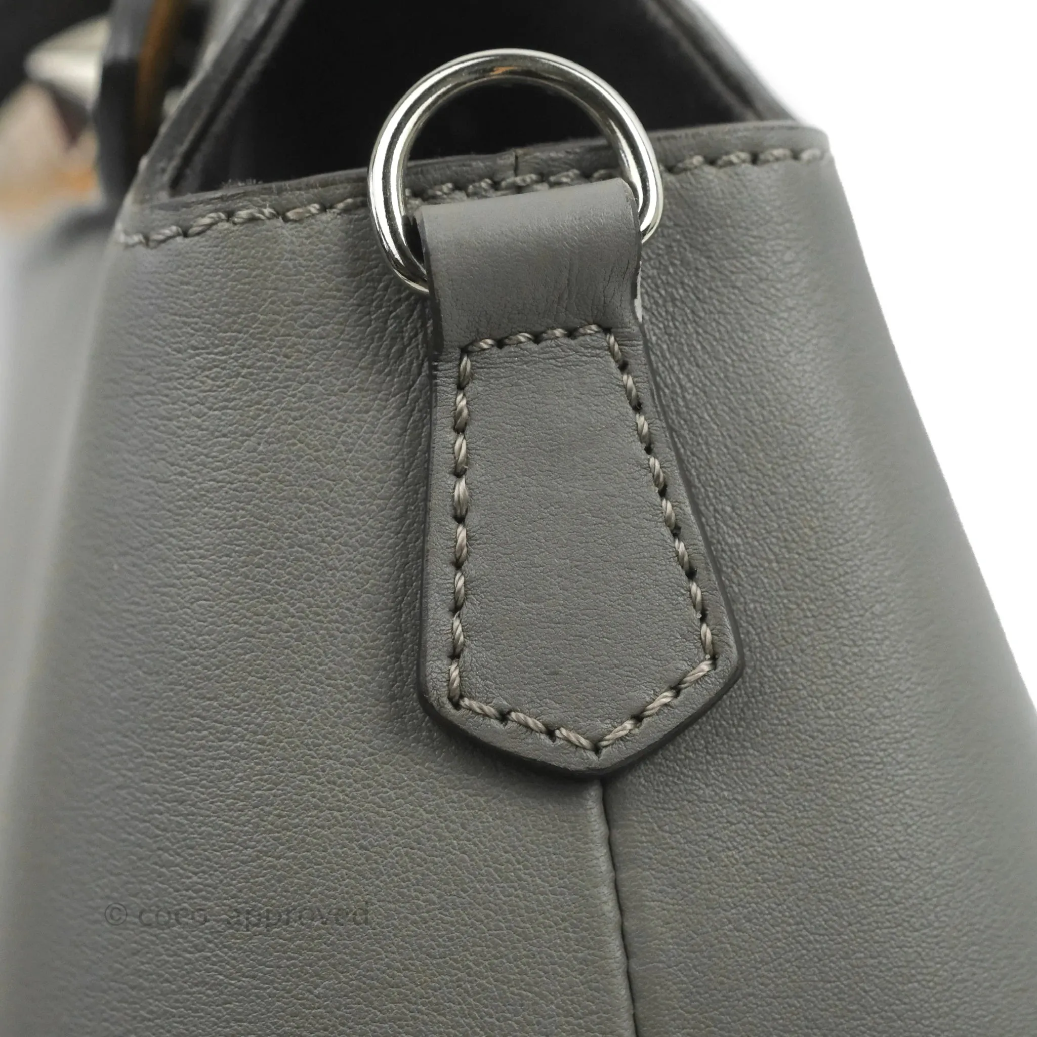 Fendi Medium By The Way Multicolour grey/Tan Grained Leather