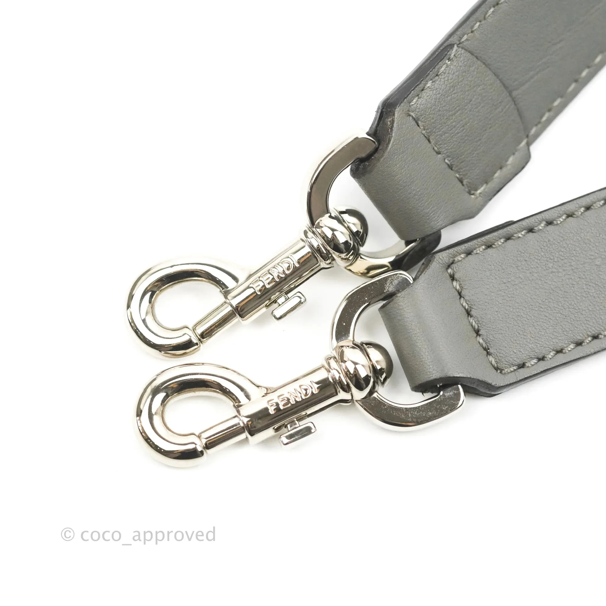 Fendi Medium By The Way Multicolour grey/Tan Grained Leather