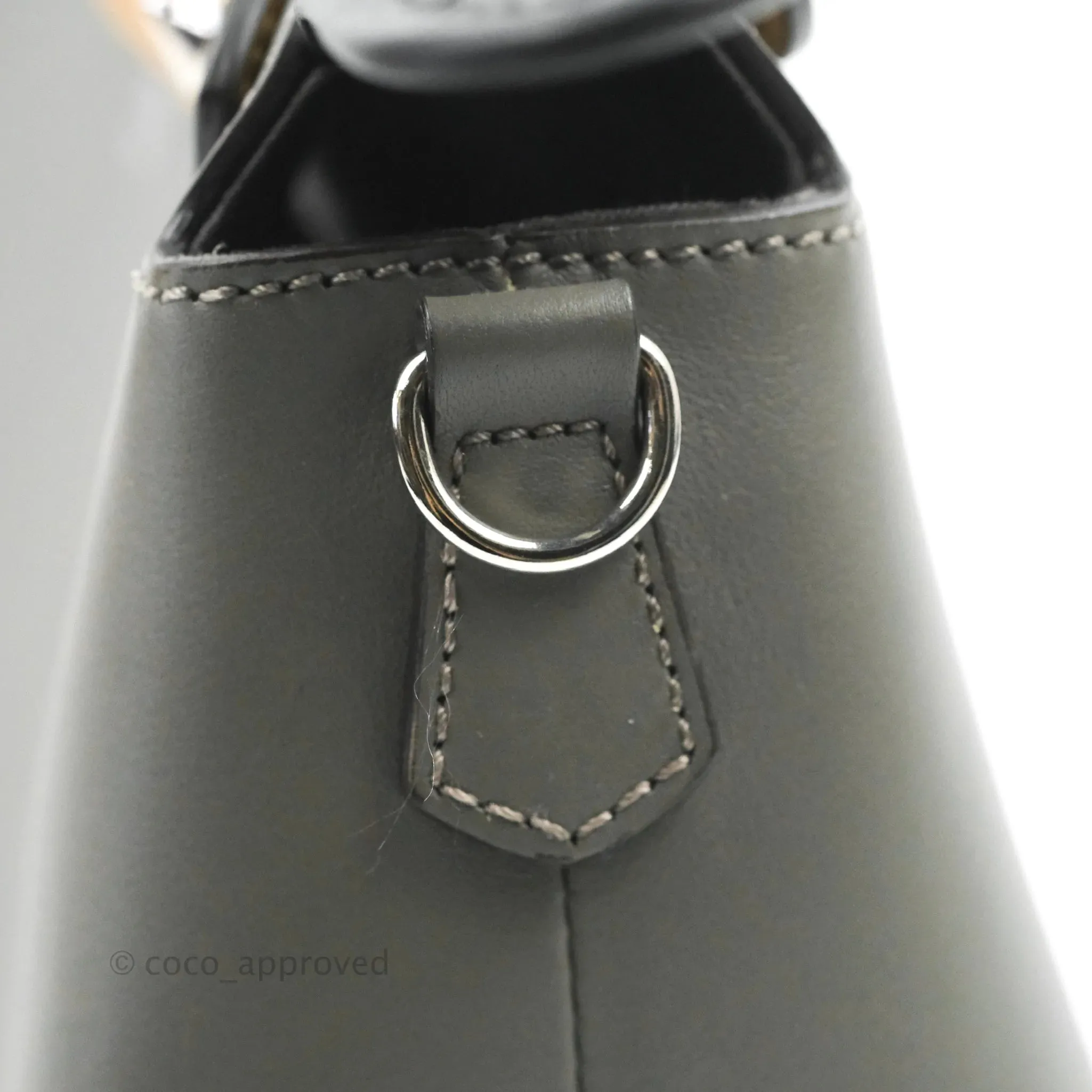 Fendi Medium By The Way Multicolour grey/Tan Grained Leather