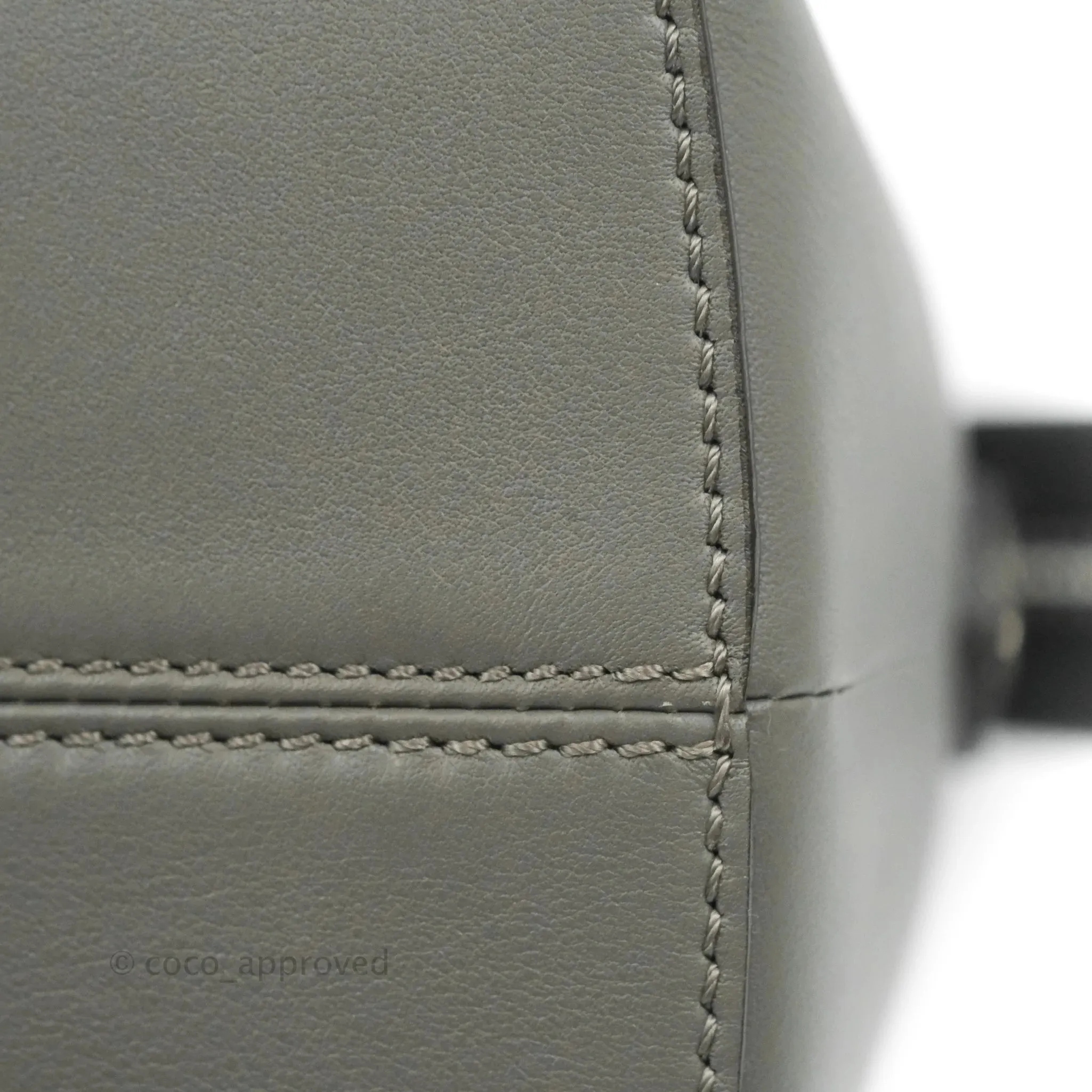 Fendi Medium By The Way Multicolour grey/Tan Grained Leather