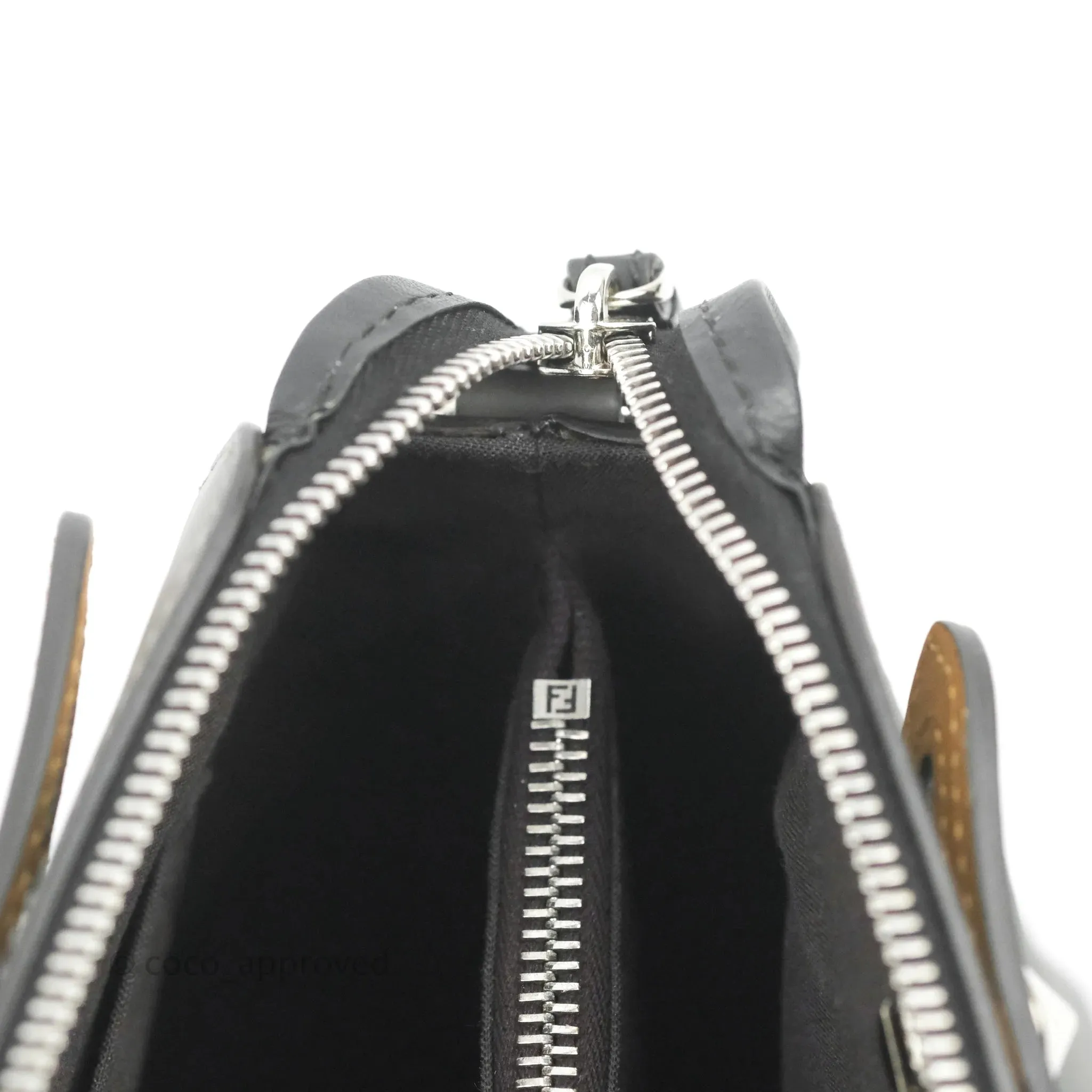 Fendi Medium By The Way Multicolour grey/Tan Grained Leather