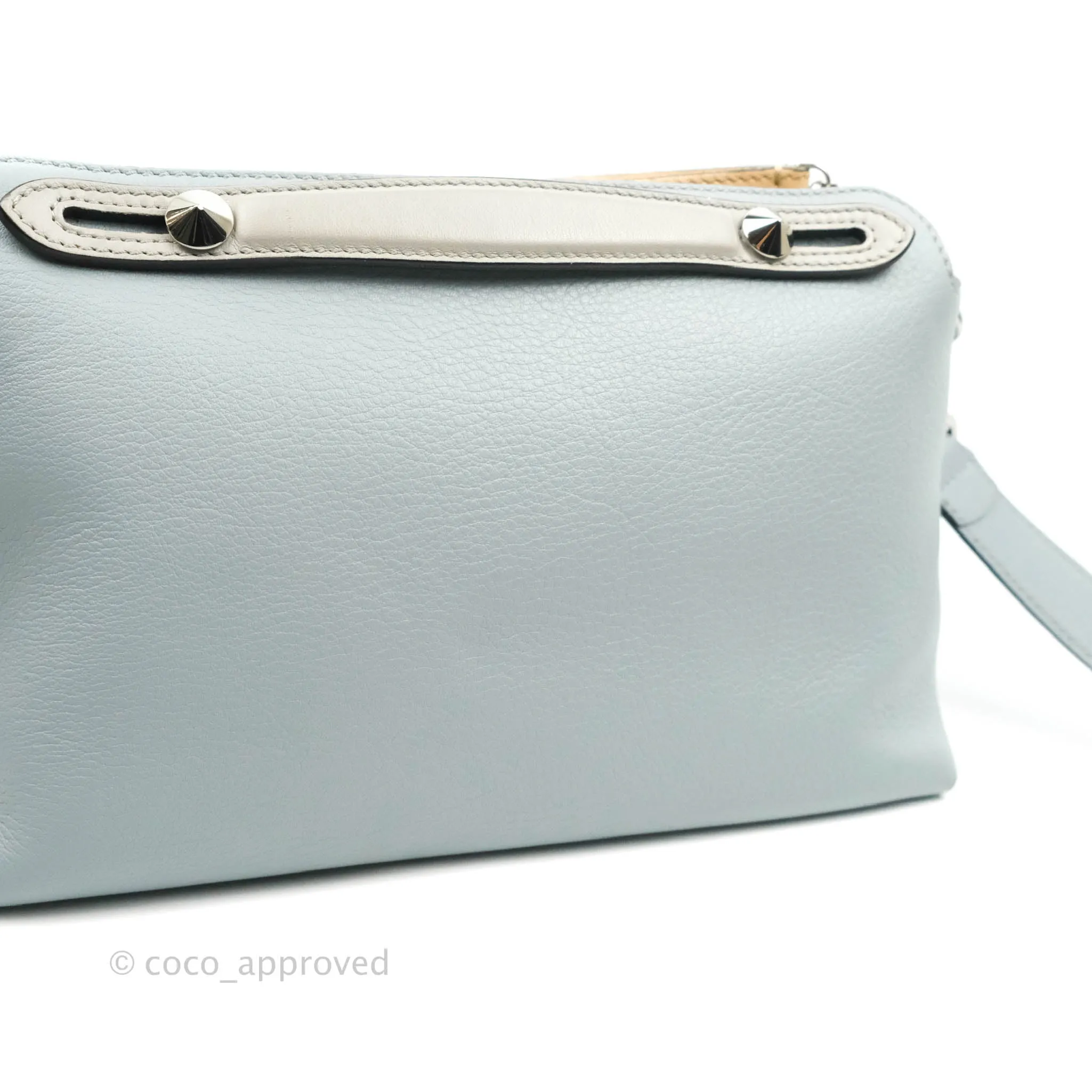 Fendi Medium By The Way Multicolour Light Blue/Light Beige Grained leather