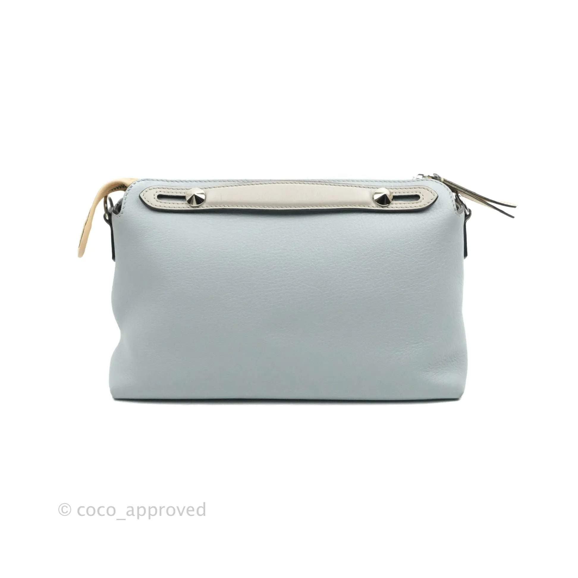 Fendi Medium By The Way Multicolour Light Blue/Light Beige Grained leather