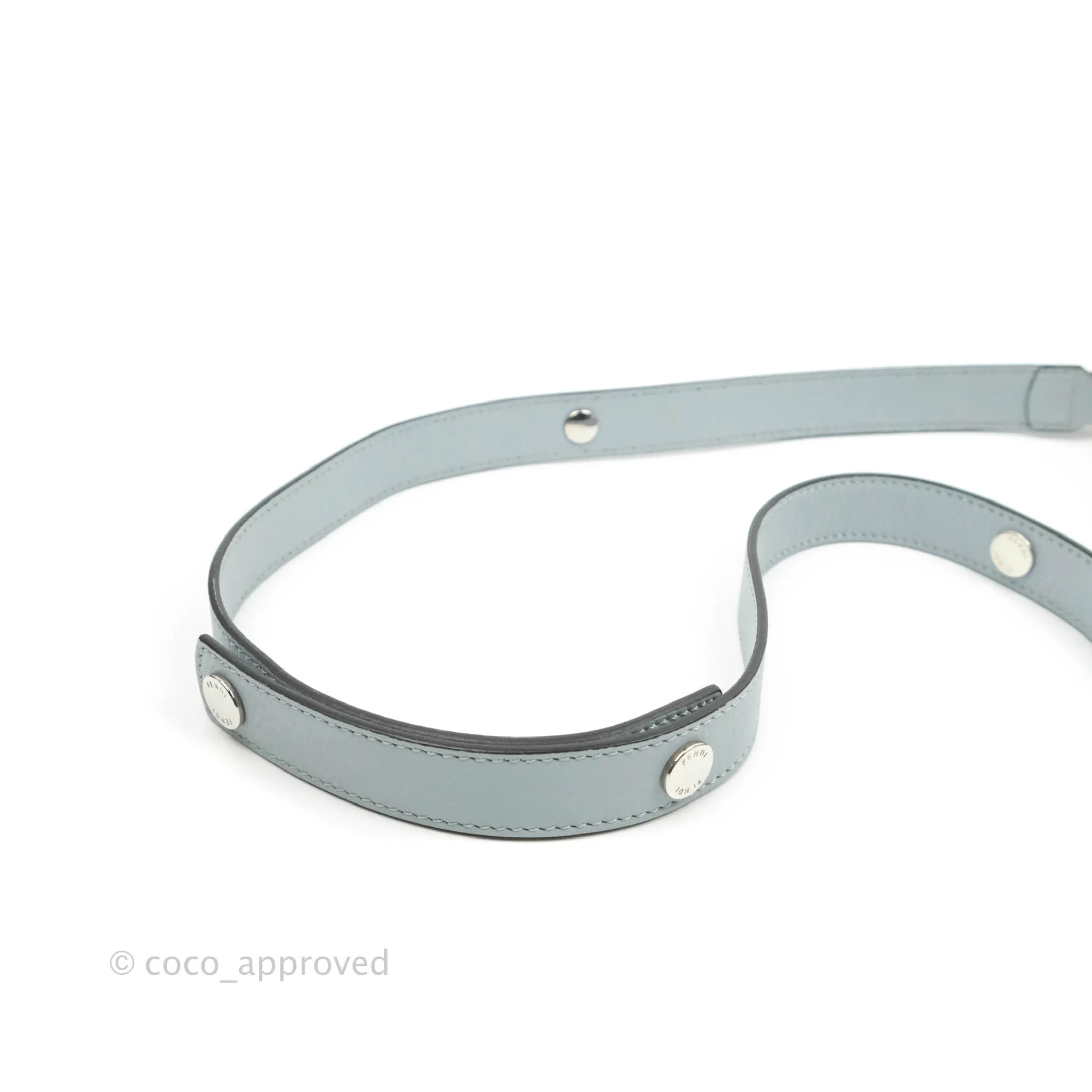 Fendi Medium By The Way Multicolour Light Blue/Light Beige Grained leather