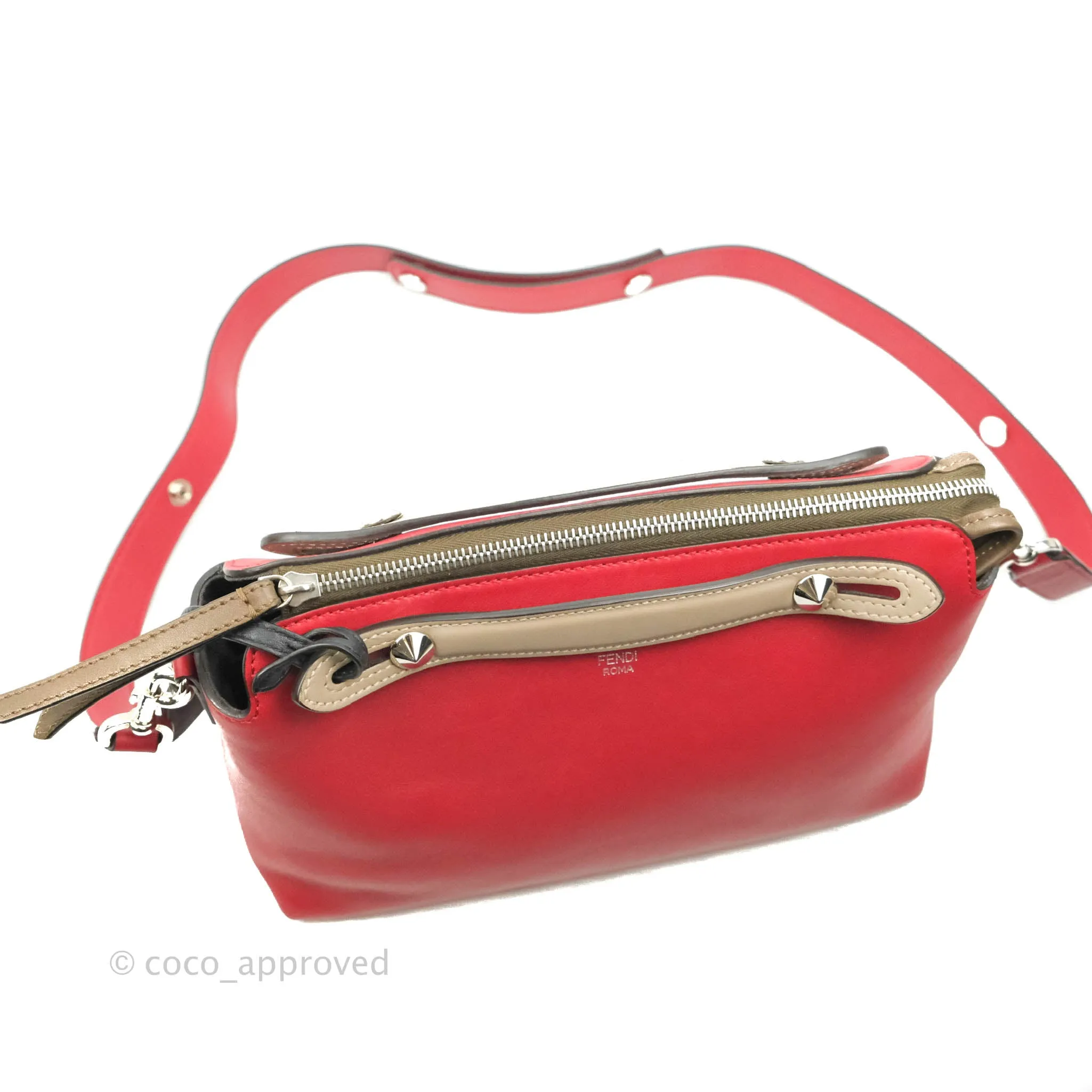 Fendi Medium By The Way Multicolour Red/Brown