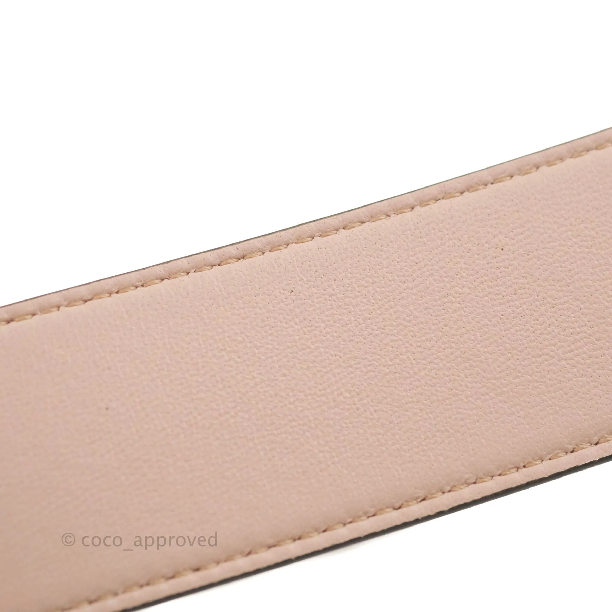 Fendi Medium Nappa FF 1974 Embossed Baguette Rosa Quarzo Gold Hardware