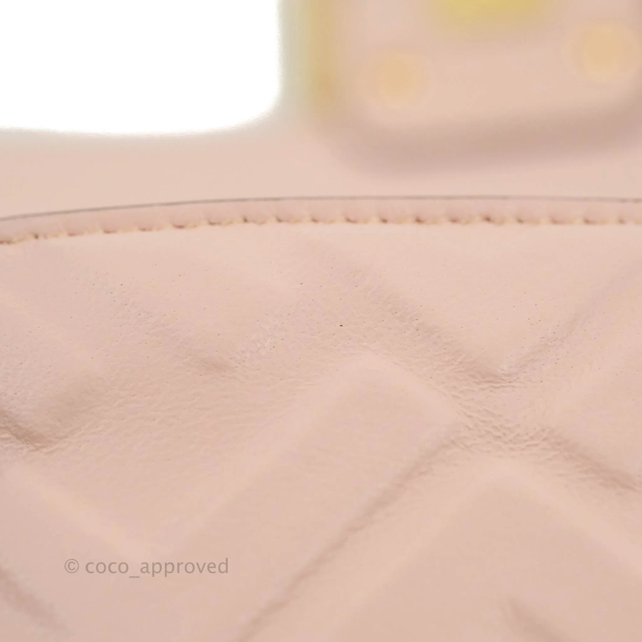 Fendi Medium Nappa FF 1974 Embossed Baguette Rosa Quarzo Gold Hardware