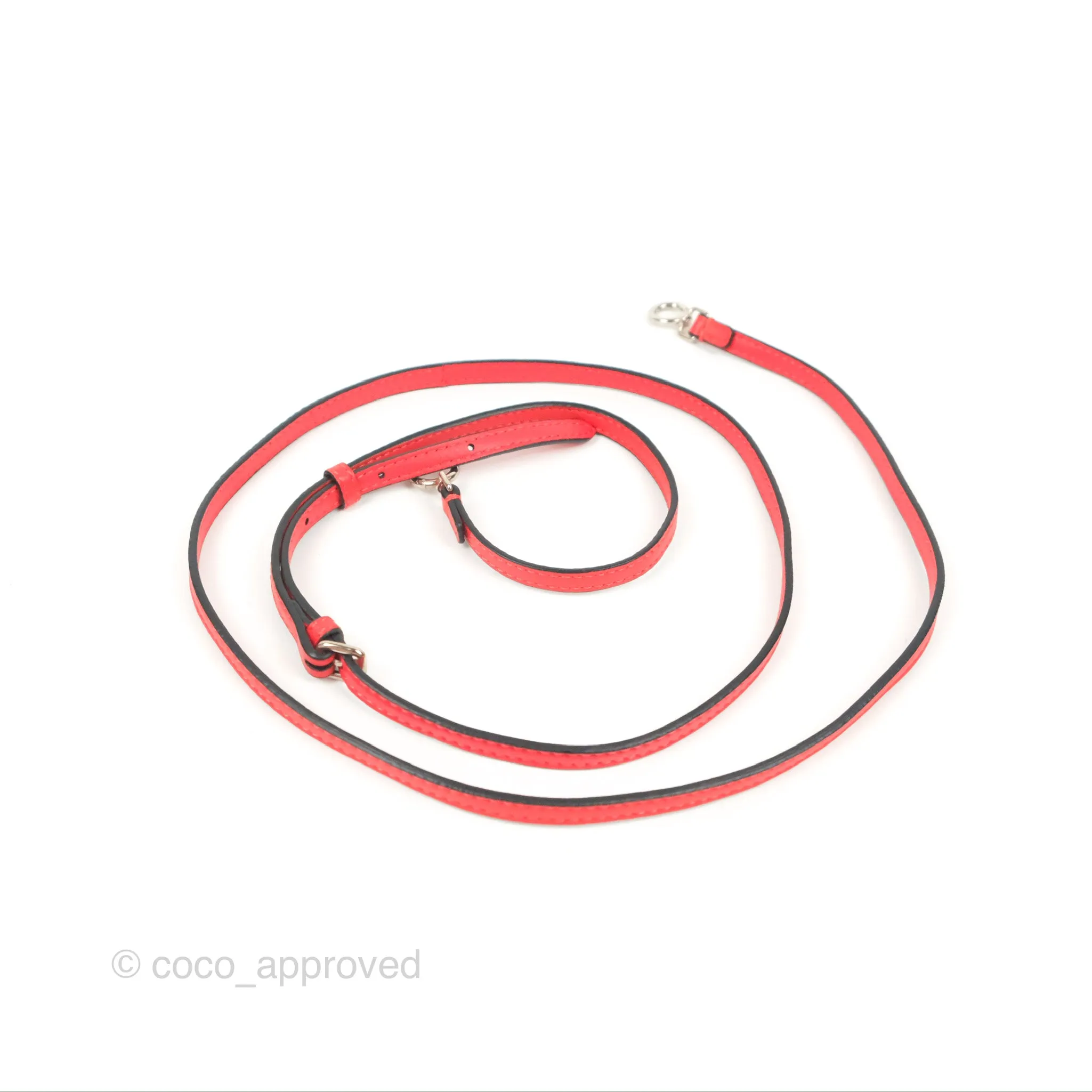 Fendi Micro Peekaboo Bag Red Calfskin Silver Hardware