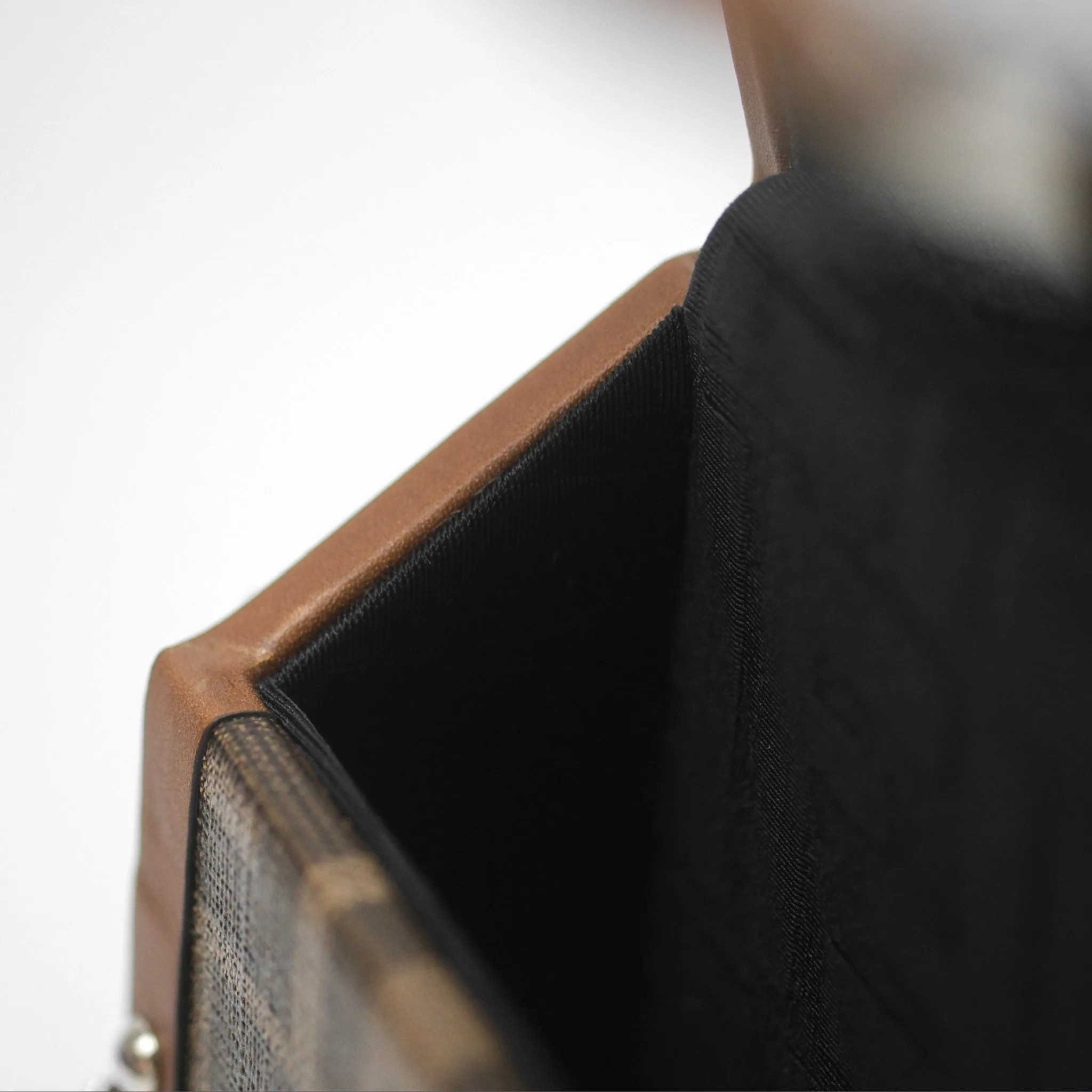 Fendi Mini Baguette Trunk Brown Zucca Canvas