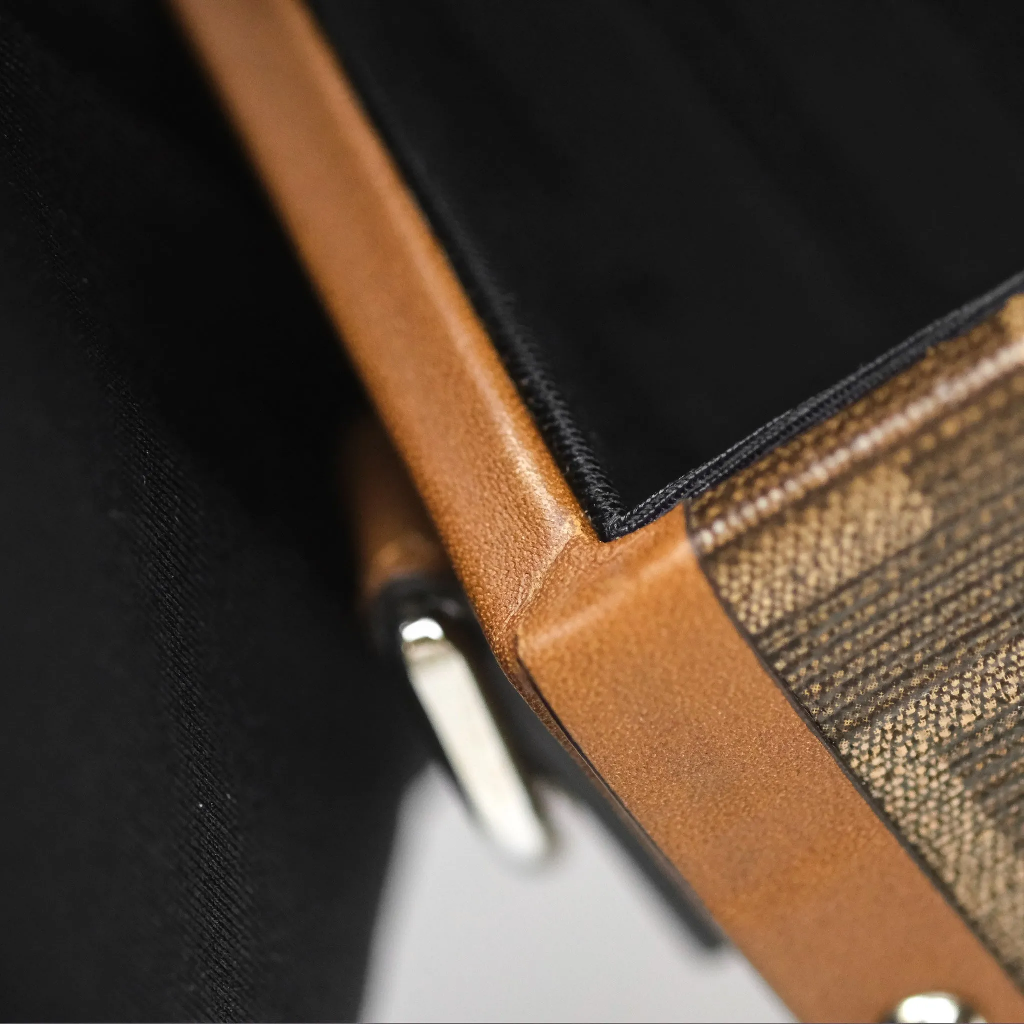 Fendi Mini Baguette Trunk Brown Zucca Canvas