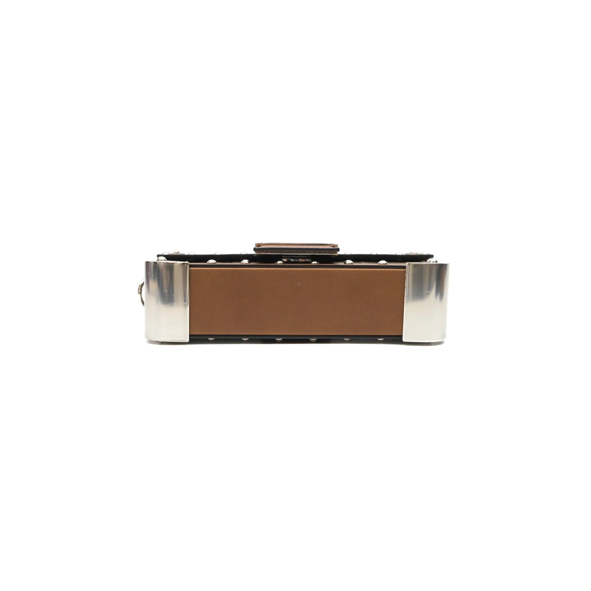 Fendi Mini Baguette Trunk Brown Zucca Canvas