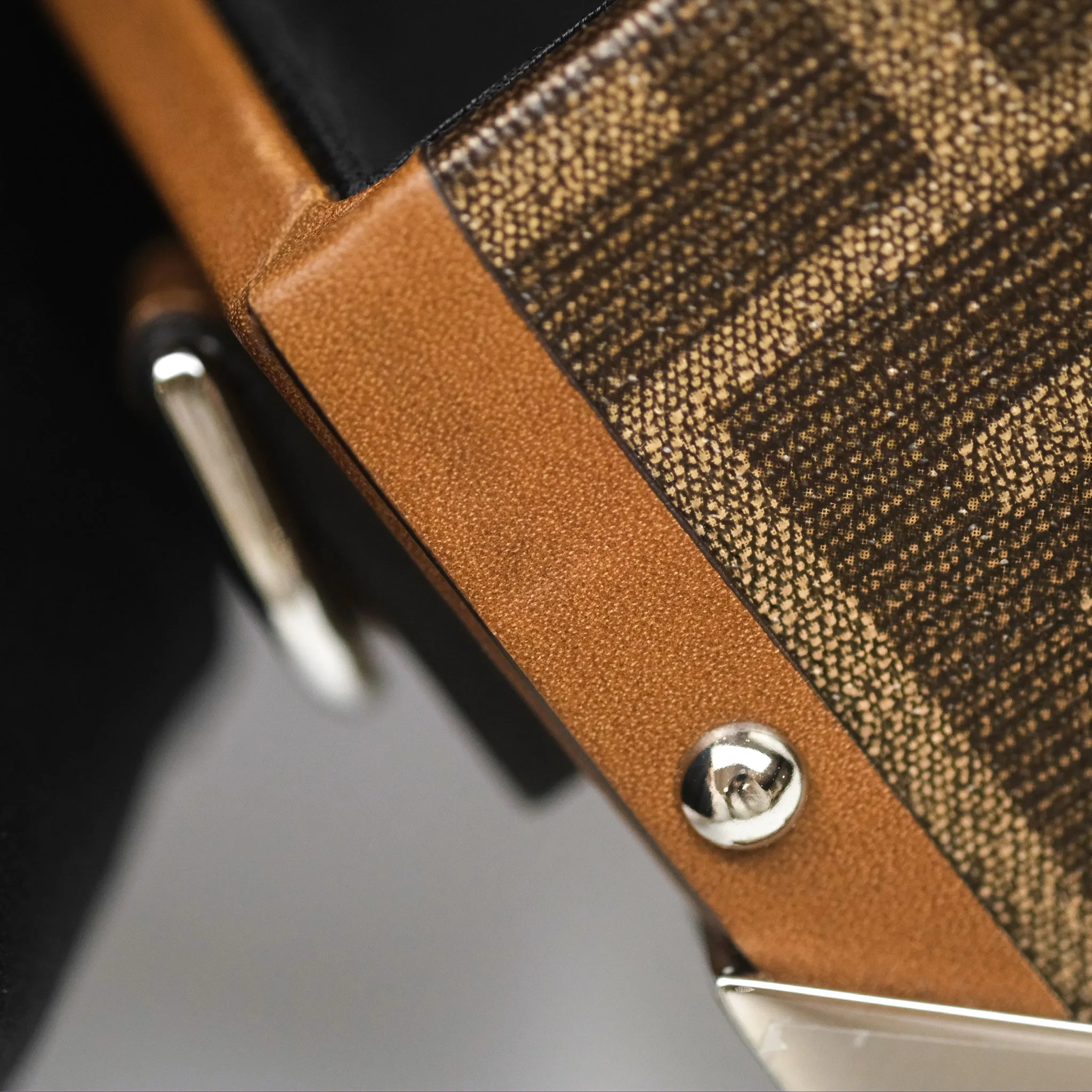 Fendi Mini Baguette Trunk Brown Zucca Canvas