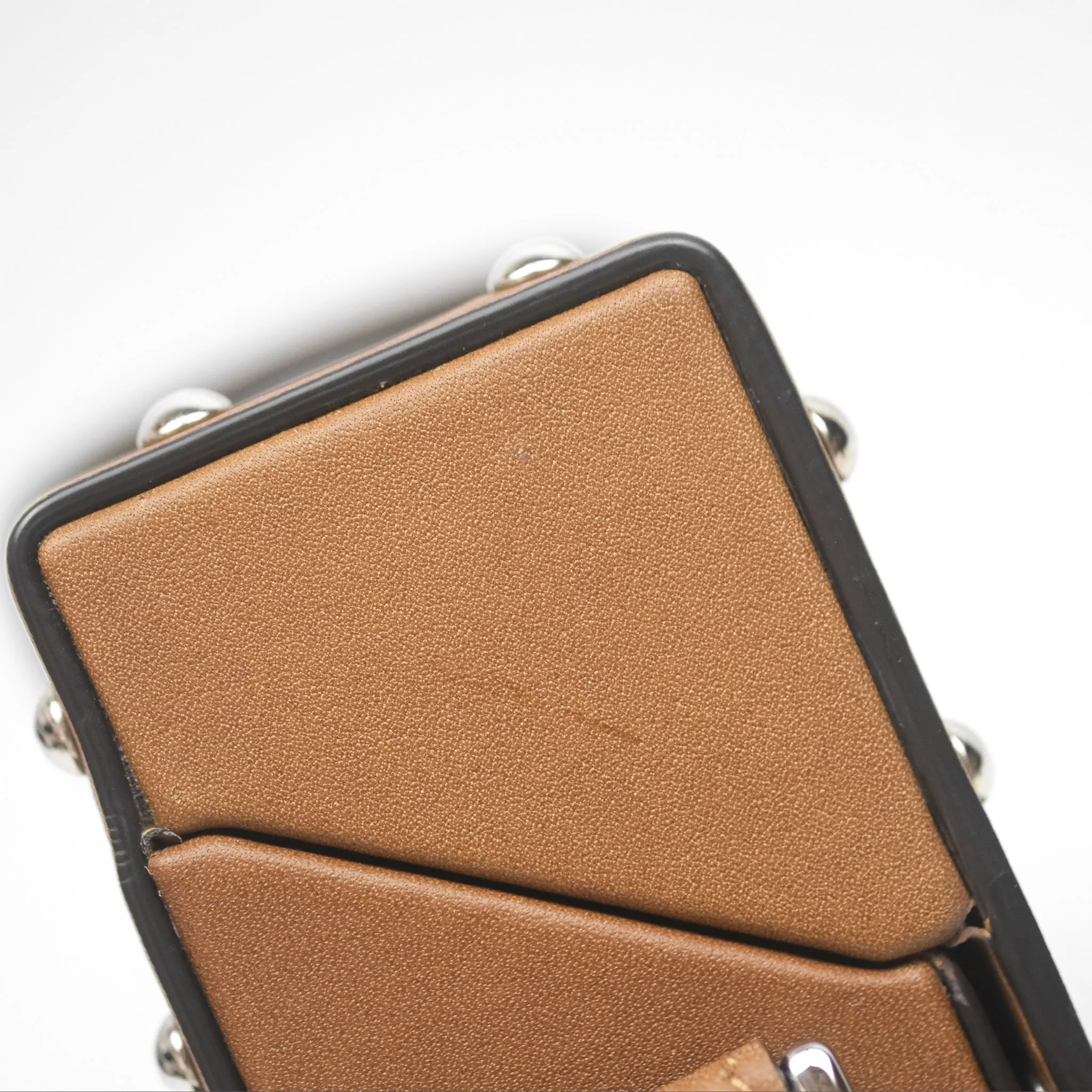 Fendi Mini Baguette Trunk Brown Zucca Canvas
