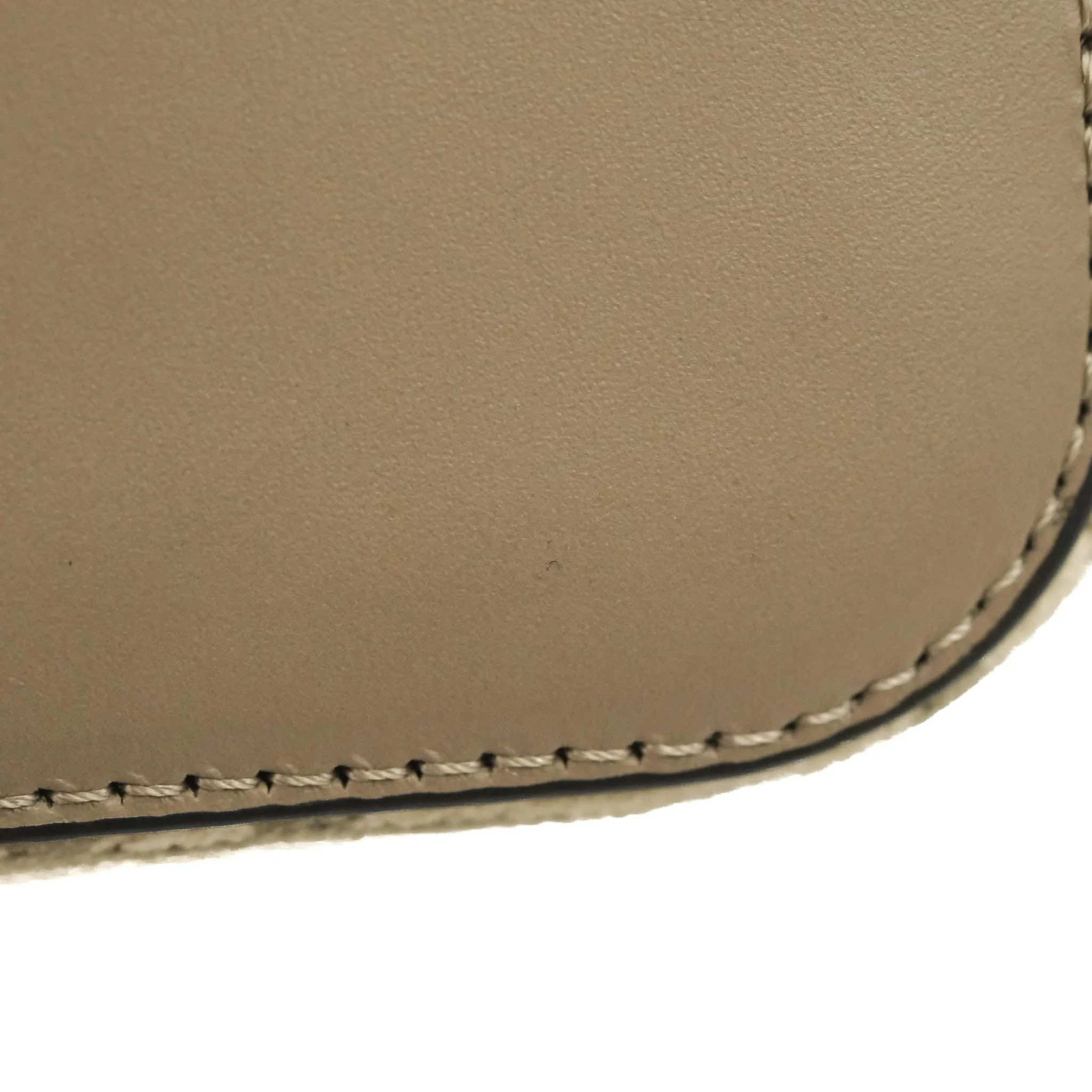 Fendi Mini Mon Tresor Bucket Bag Dove Grey Tapestry Fabric