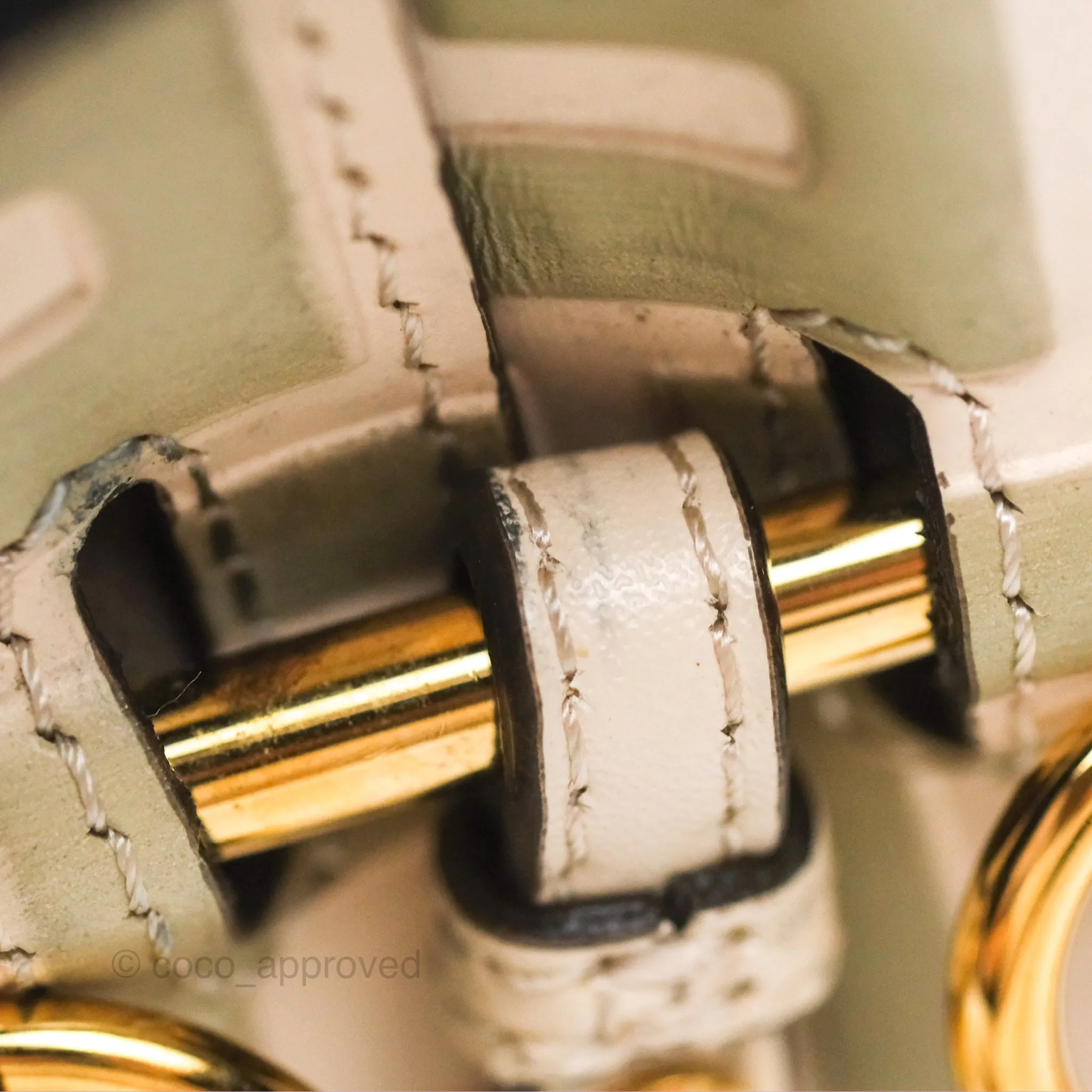 Fendi Mini Mon Tresor Bucket Bag FF Motif Beige
