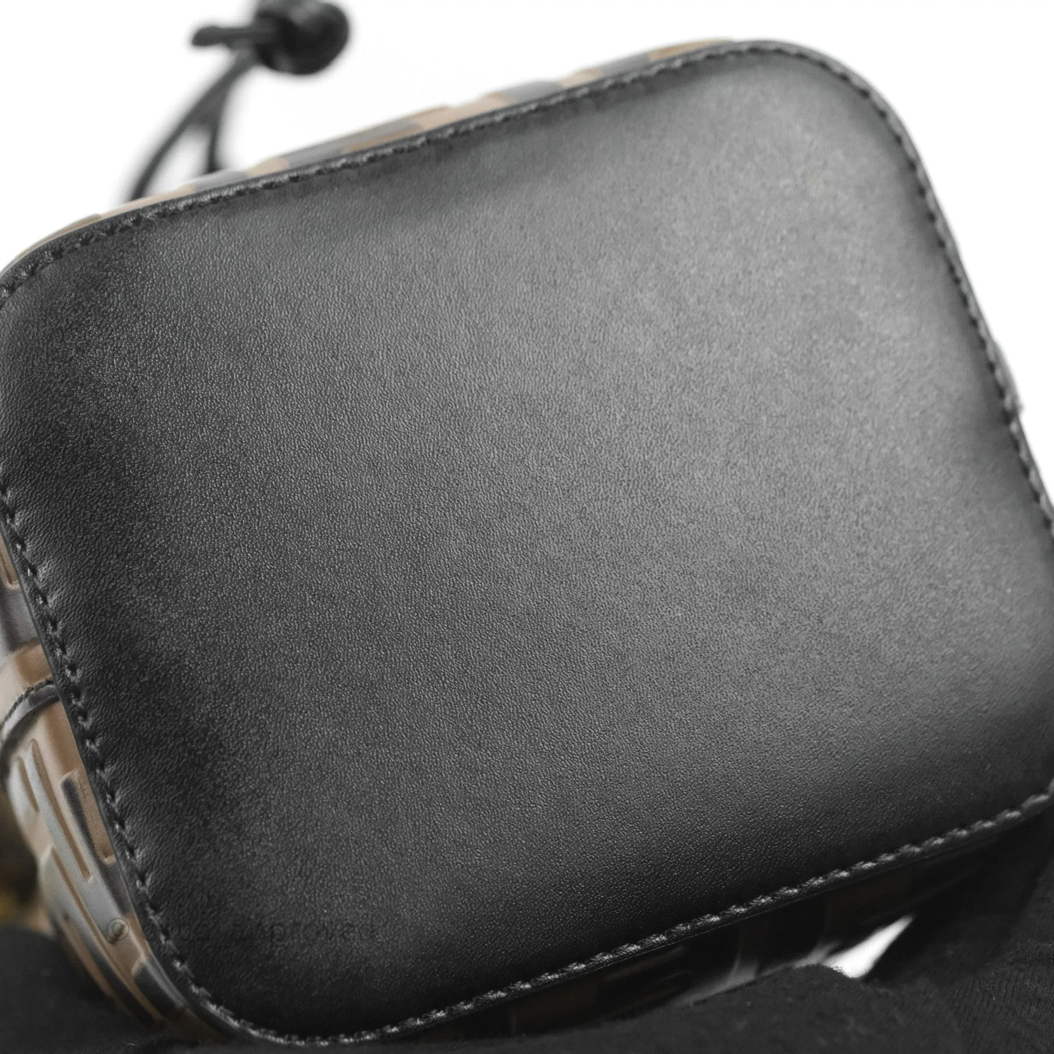 Fendi Mini Mon Tresor Bucket Bag FF Motif Brown