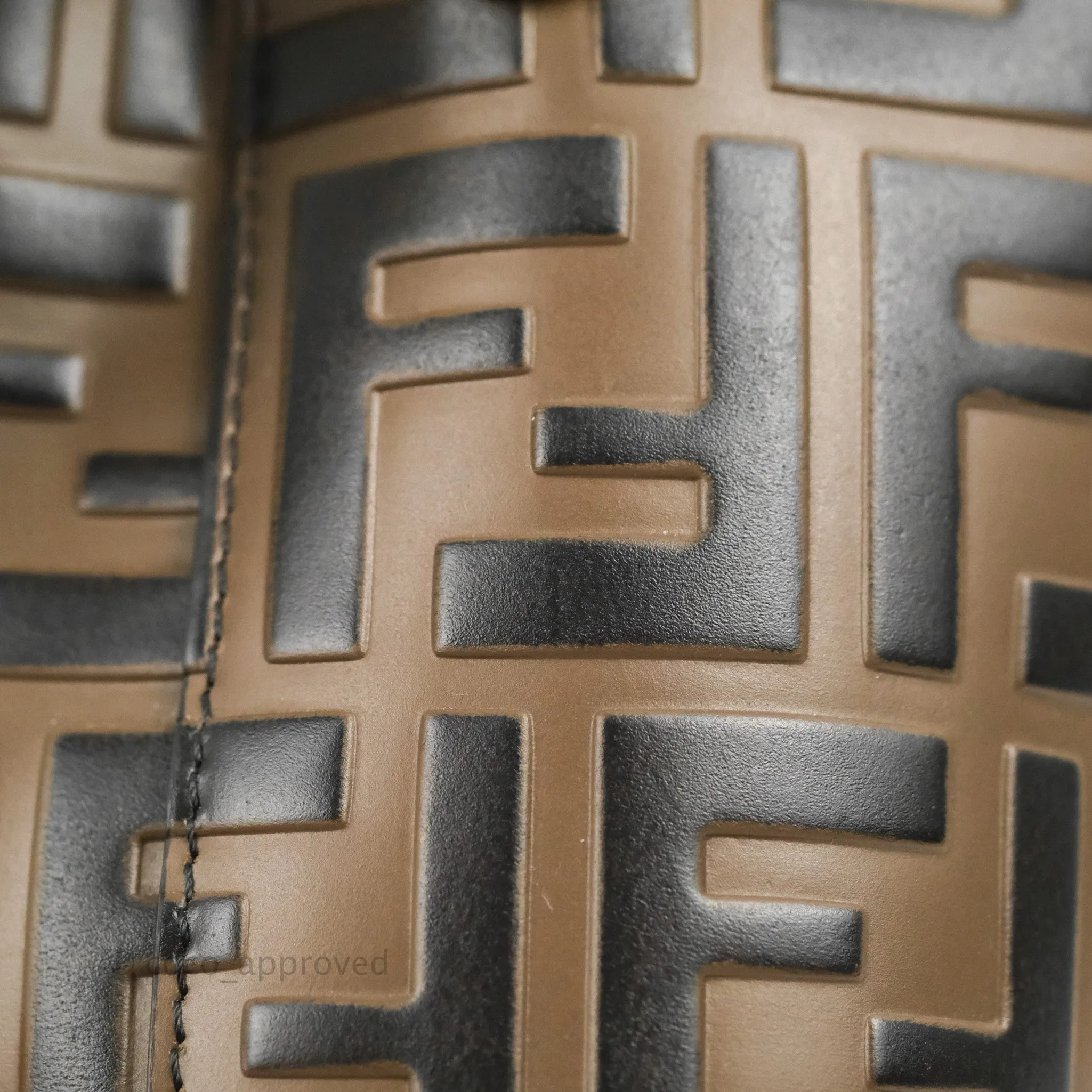 Fendi Mini Mon Tresor Bucket Bag FF Motif Brown