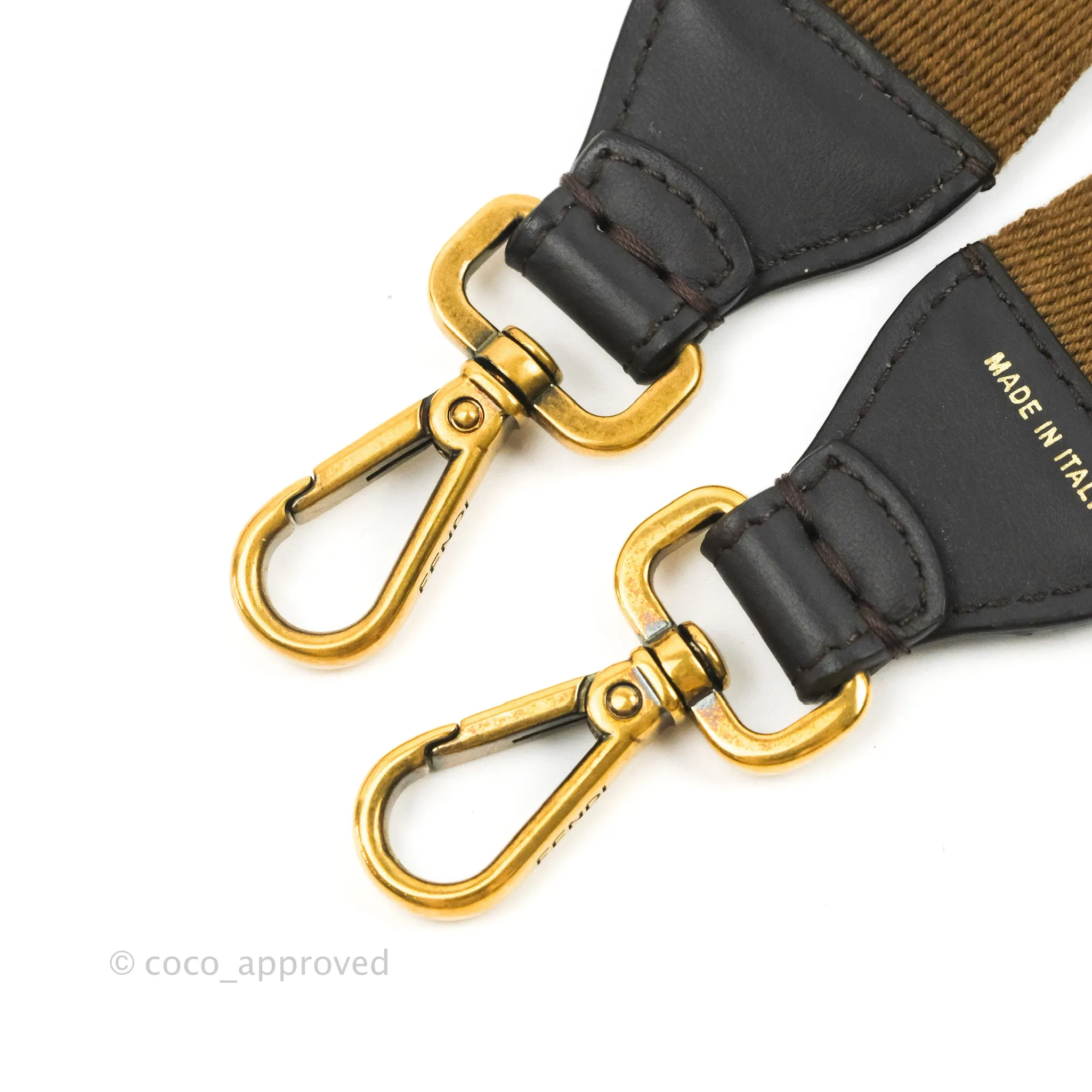 Fendi Mini Mon Tresor Bucket Bag FF Motif Brown