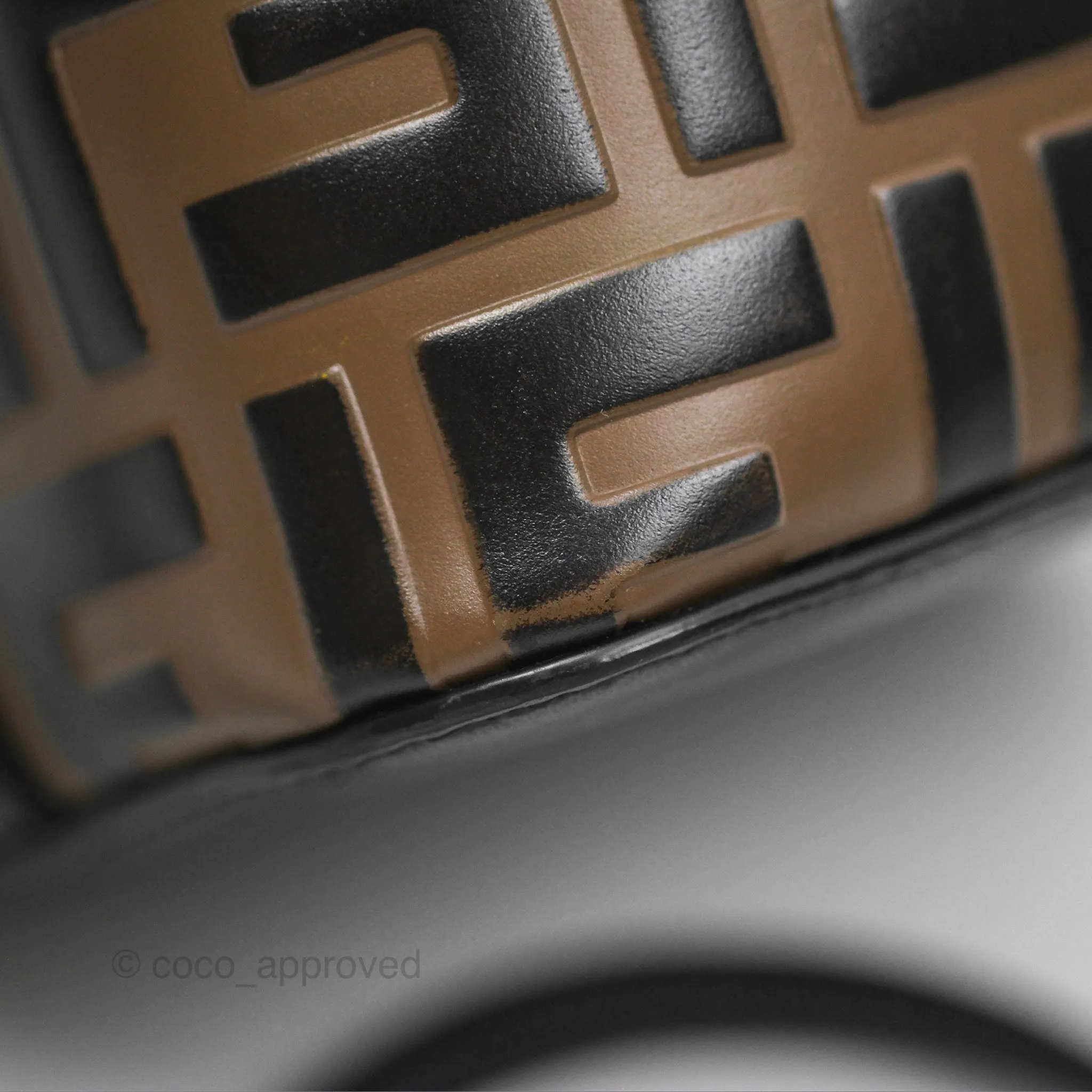 Fendi Mini Mon Tresor Bucket Bag FF Motif Brown
