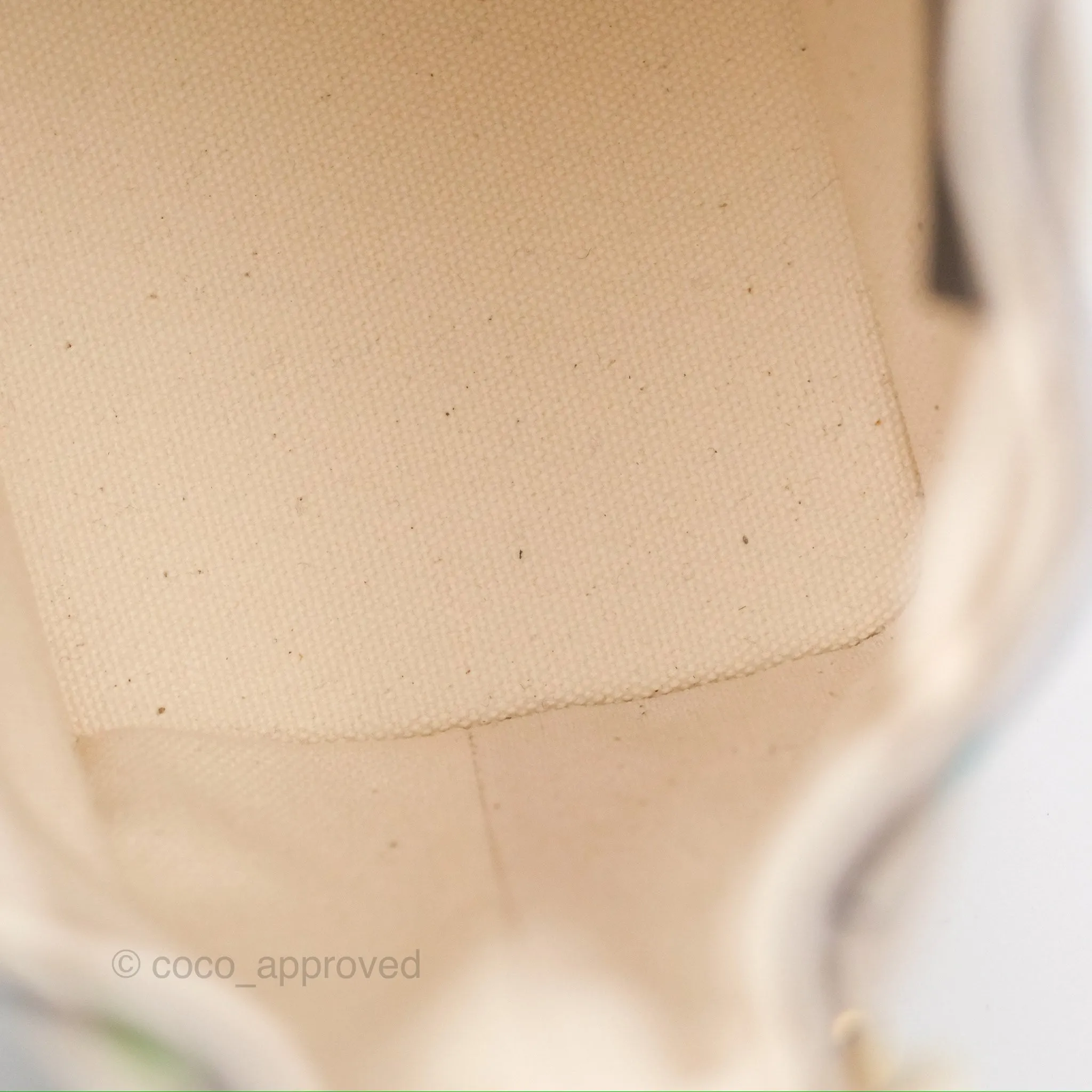 Fendi Mini Mon Tresor Bucket Bag In FF Canvas Grezzo Multicolor Latte Gold Hardware