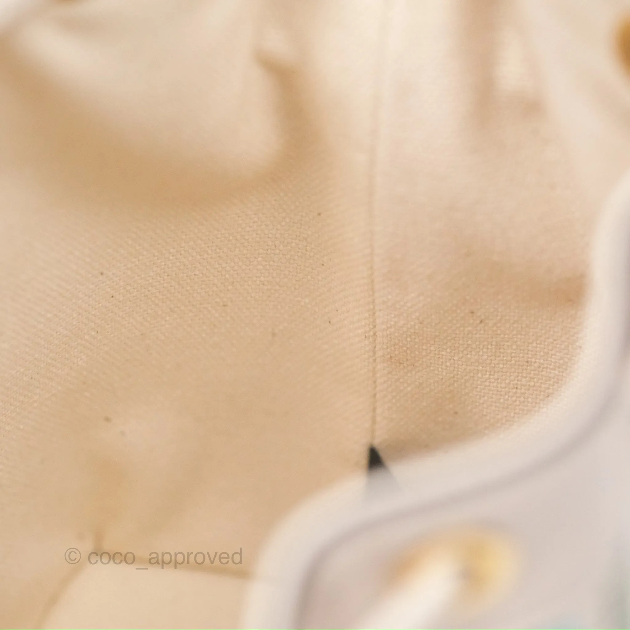 Fendi Mini Mon Tresor Bucket Bag In FF Canvas Grezzo Multicolor Latte Gold Hardware