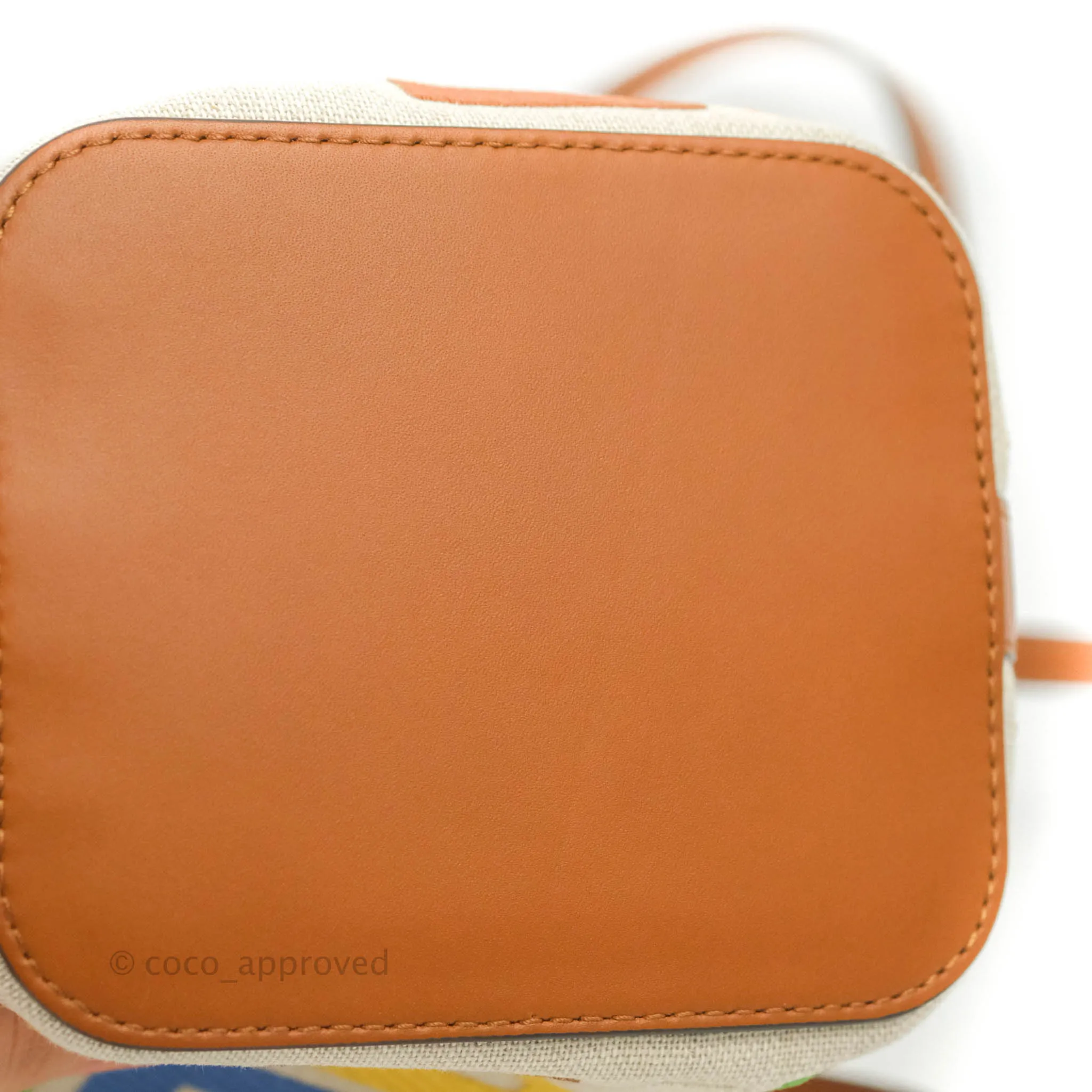 Fendi Mini Mon Tresor Bucket Bag In FF Motif Canvas Multicolor Gold Hardware