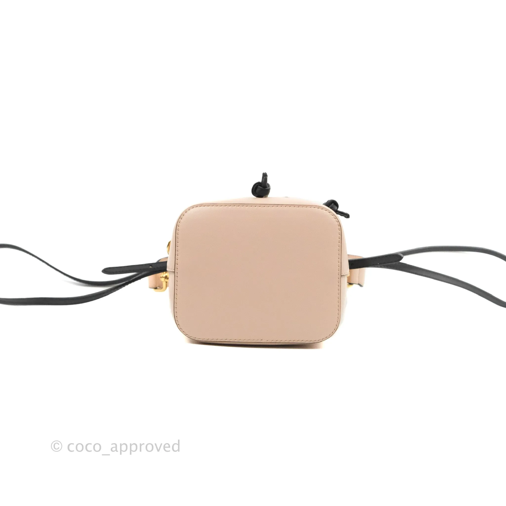 Fendi Mini Mon Tresor Bucket Bag Pink/Black Calfskin