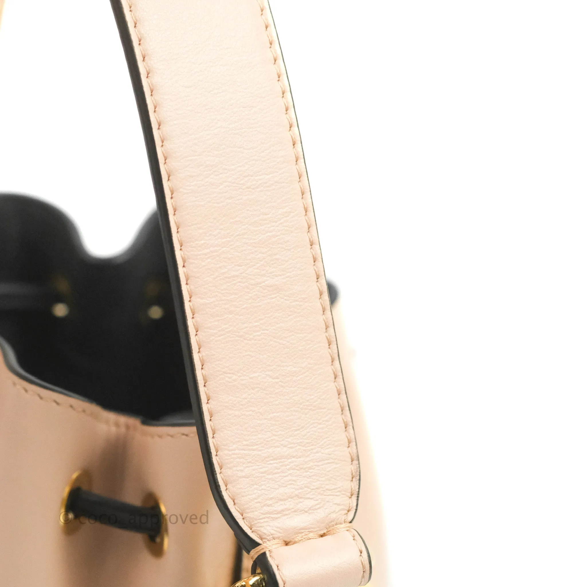Fendi Mini Mon Tresor Bucket Bag Pink/Black Calfskin