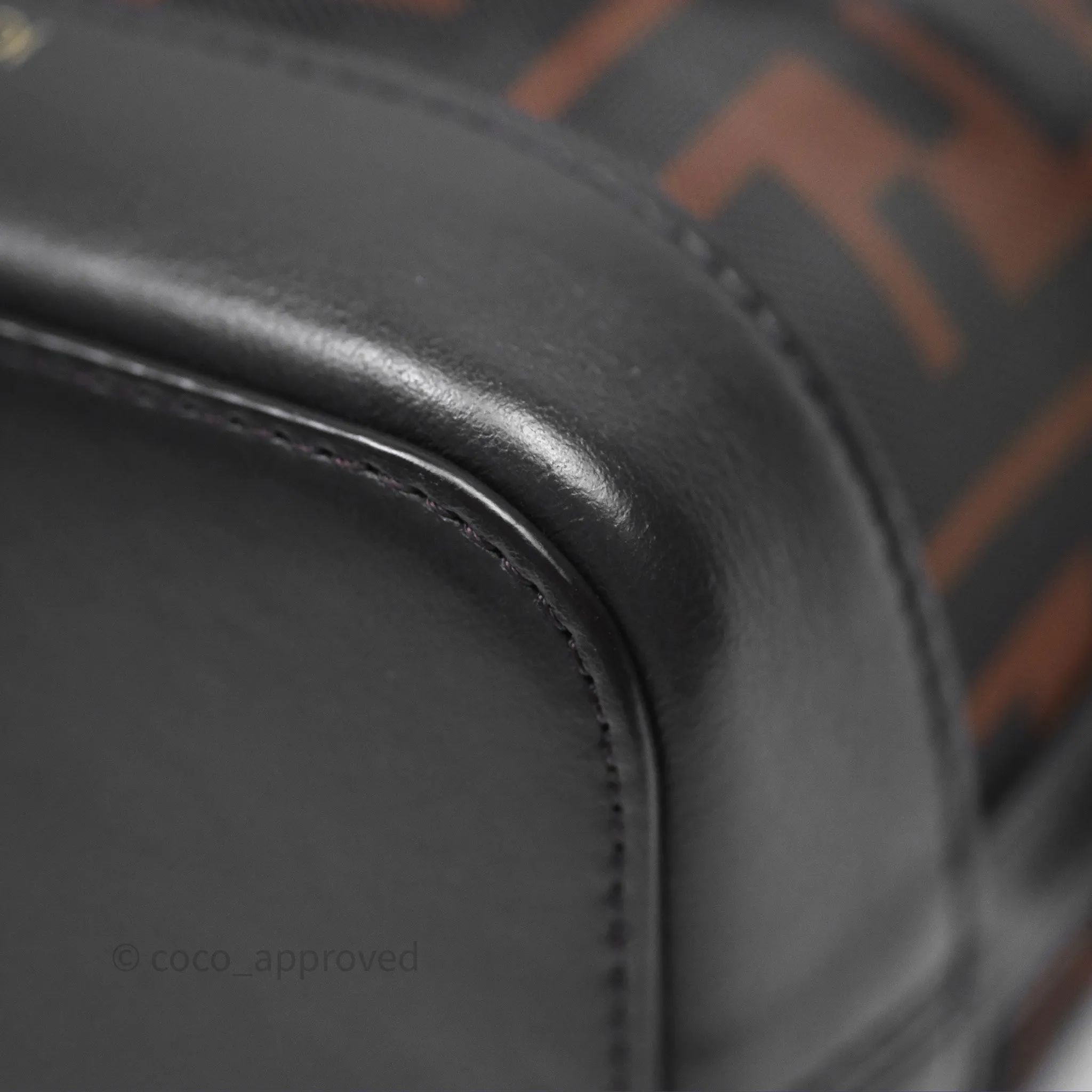 Fendi Mini Mon Tresor Bucket Bag Zucca See Through Mesh Brown/Black/Ebony