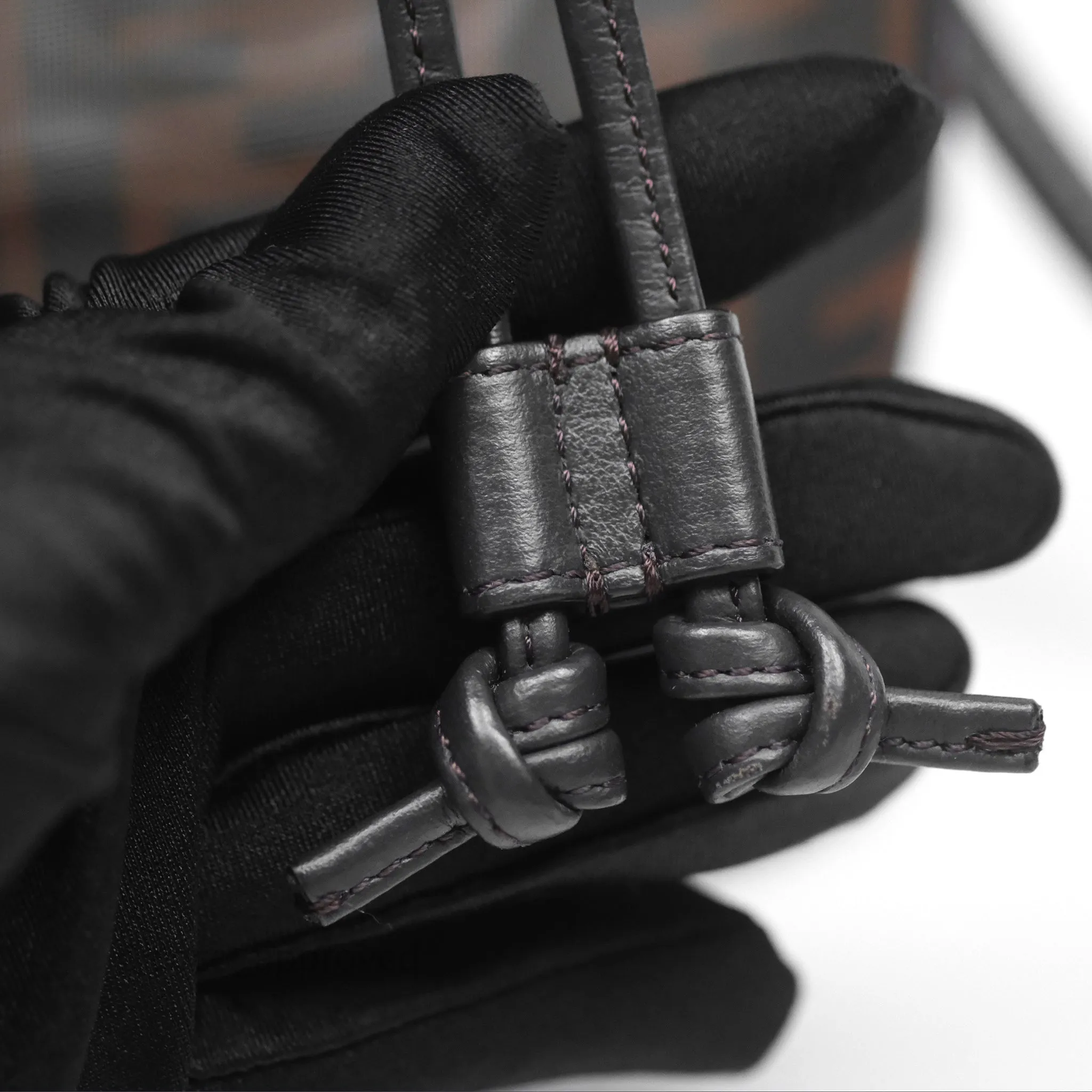 Fendi Mini Mon Tresor Bucket Bag Zucca See Through Mesh Brown/Black/Ebony