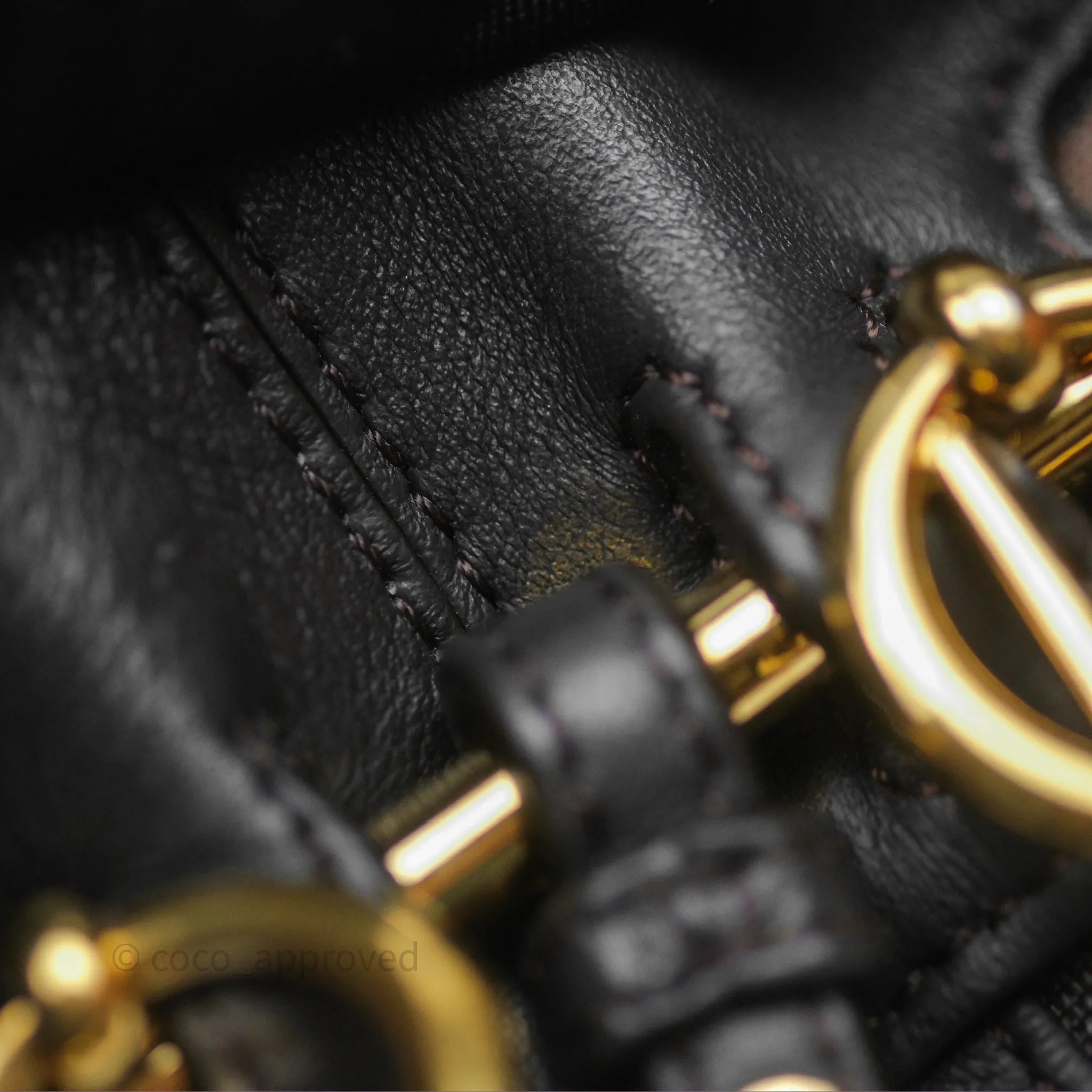 Fendi Mini Mon Tresor Bucket Bag Zucca See Through Mesh Brown/Black/Ebony