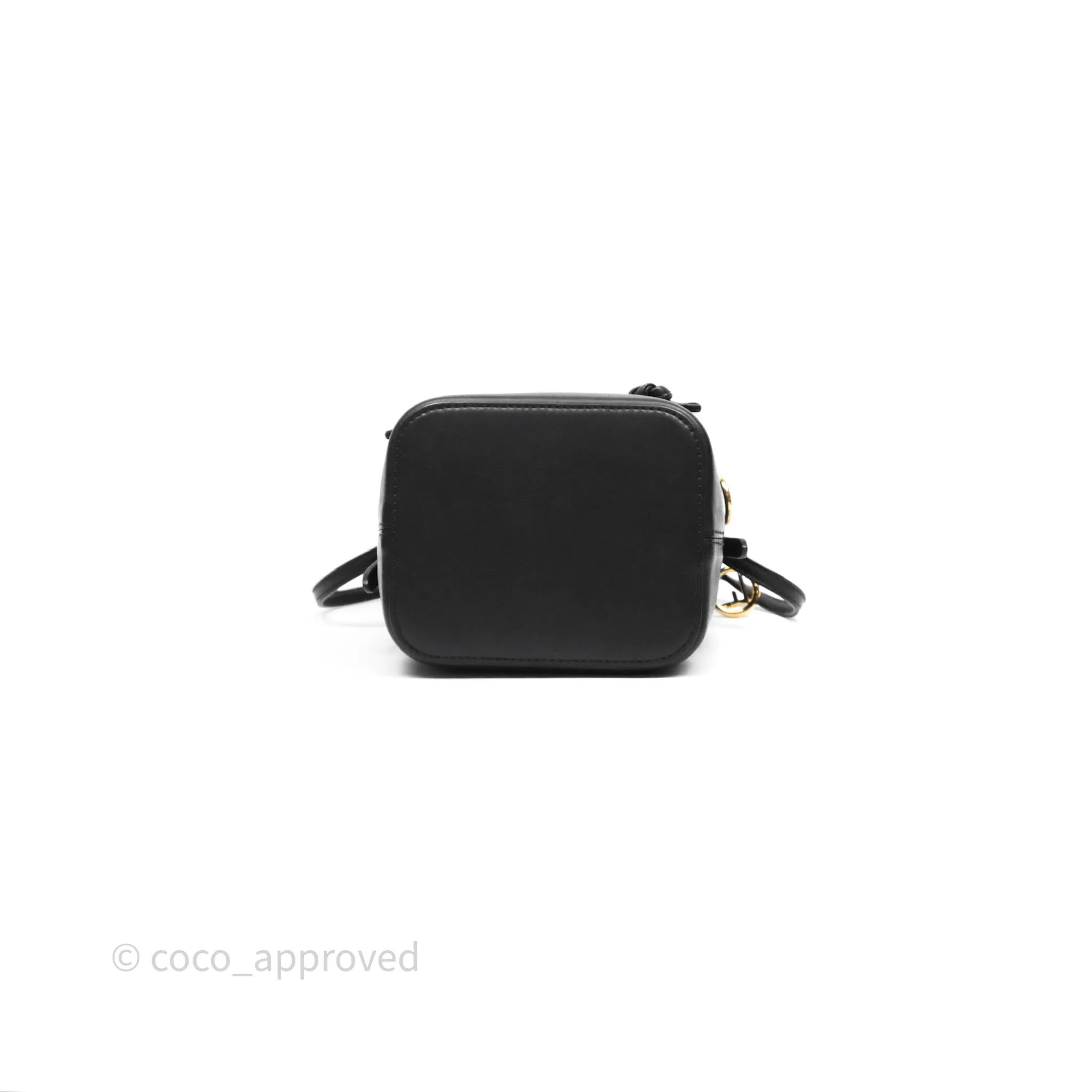 Fendi Mini Mon Tresor Bucket Bag Zucca See Through Mesh Brown/Black/Ebony
