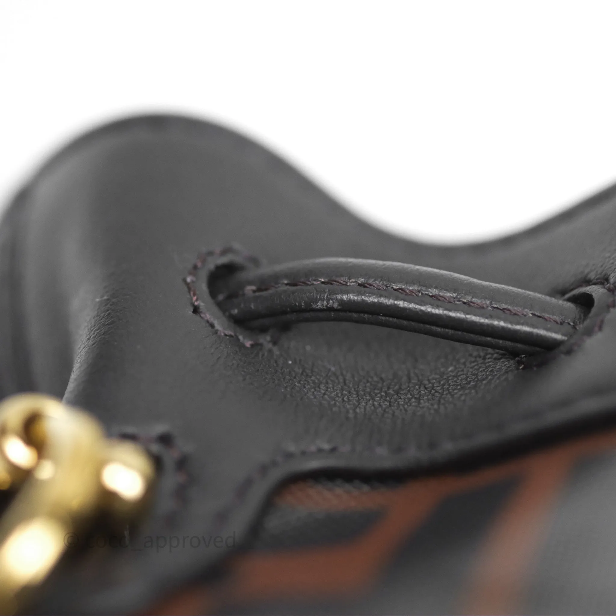 Fendi Mini Mon Tresor Bucket Bag Zucca See Through Mesh Brown/Black/Ebony