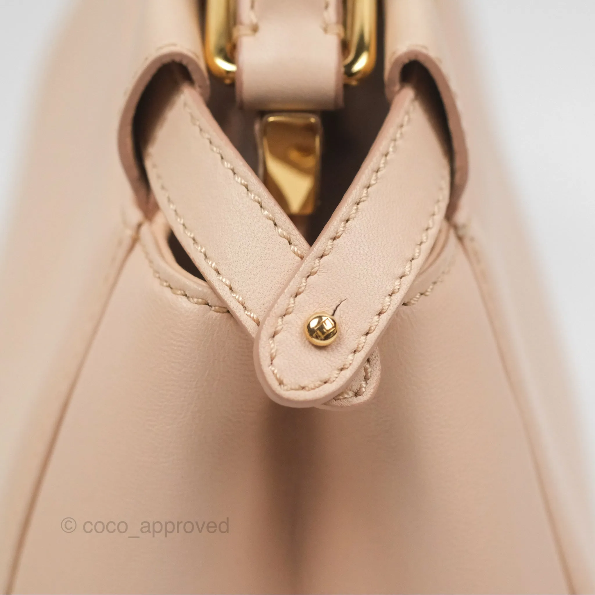 Fendi Mini Peekaboo Bag Light Pink Lambskin Gold Hardware