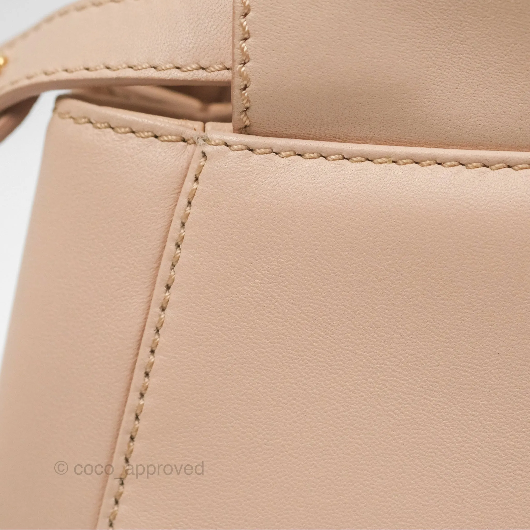 Fendi Mini Peekaboo Bag Light Pink Lambskin Gold Hardware