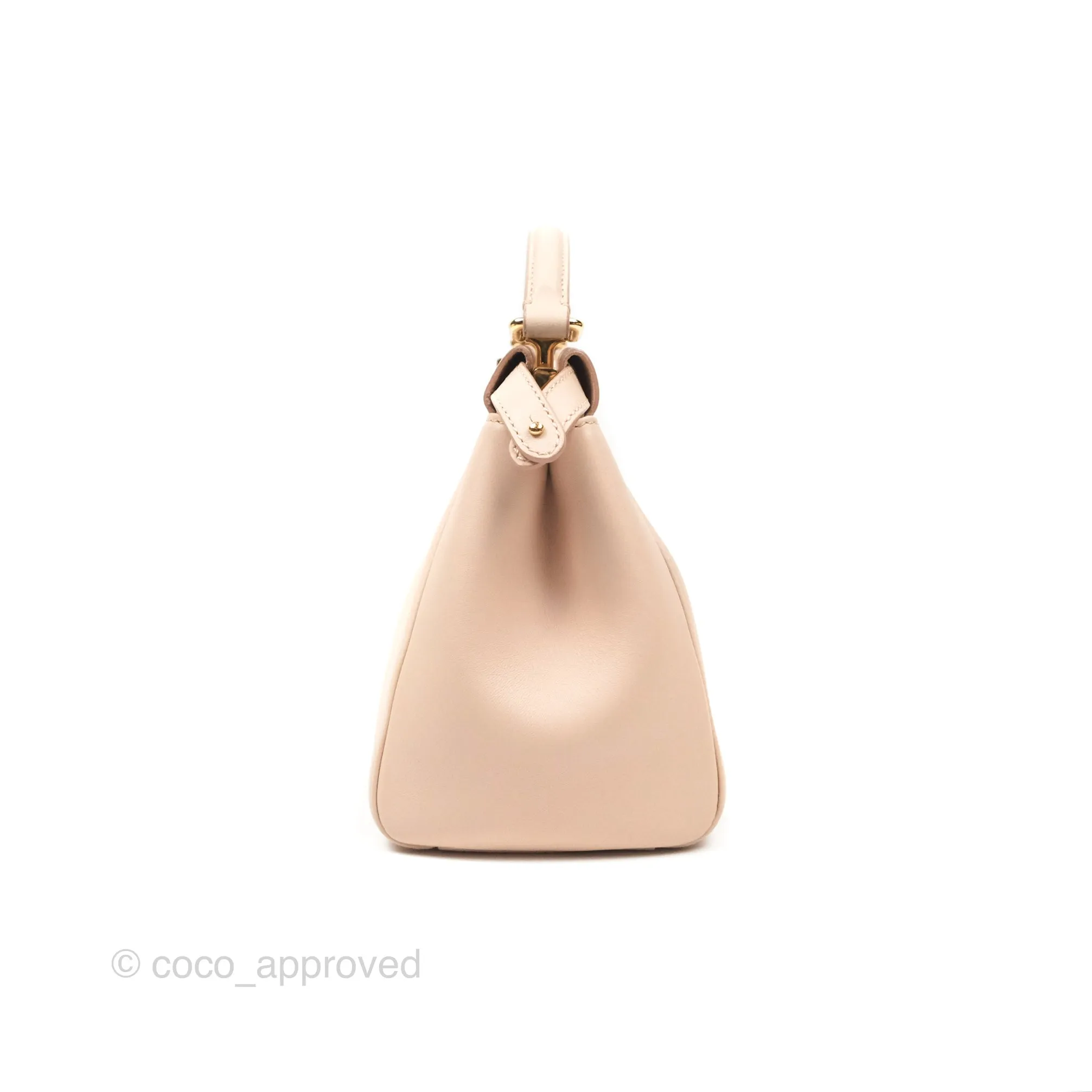 Fendi Mini Peekaboo Bag Light Pink Lambskin Gold Hardware