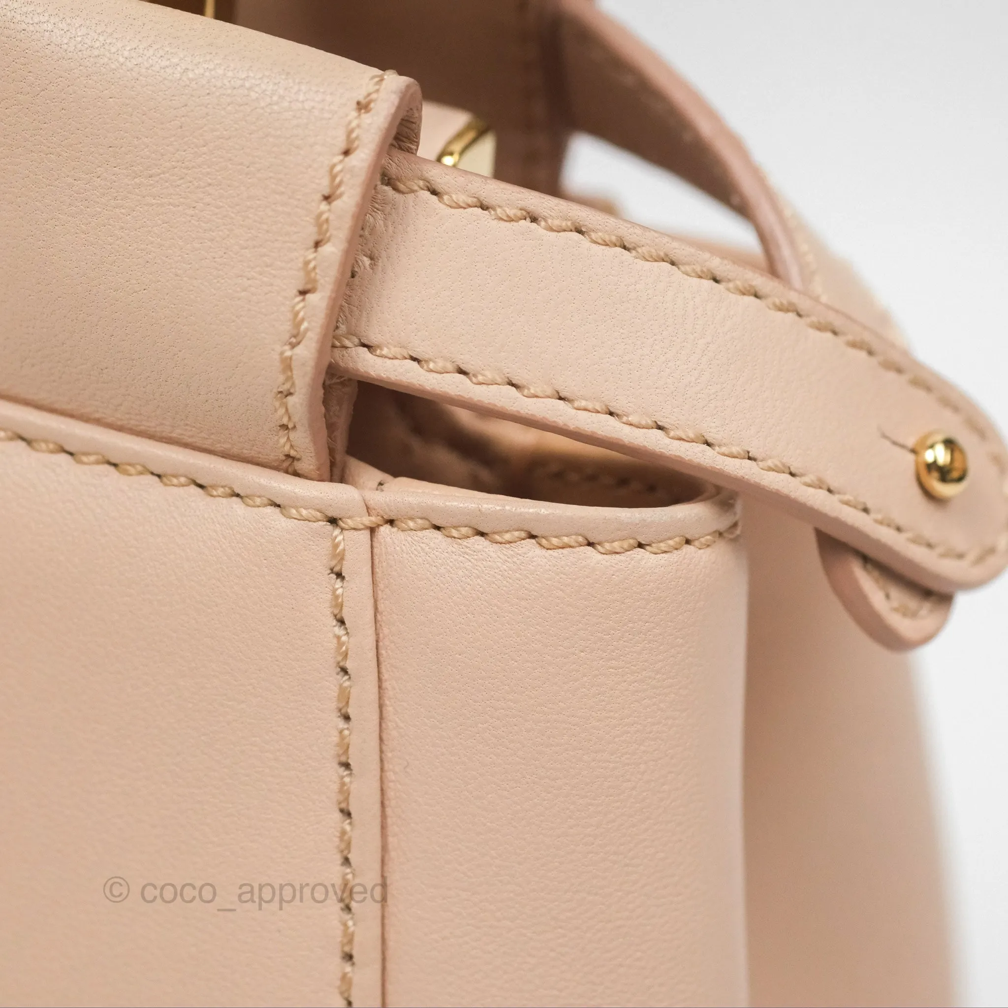 Fendi Mini Peekaboo Bag Light Pink Lambskin Gold Hardware