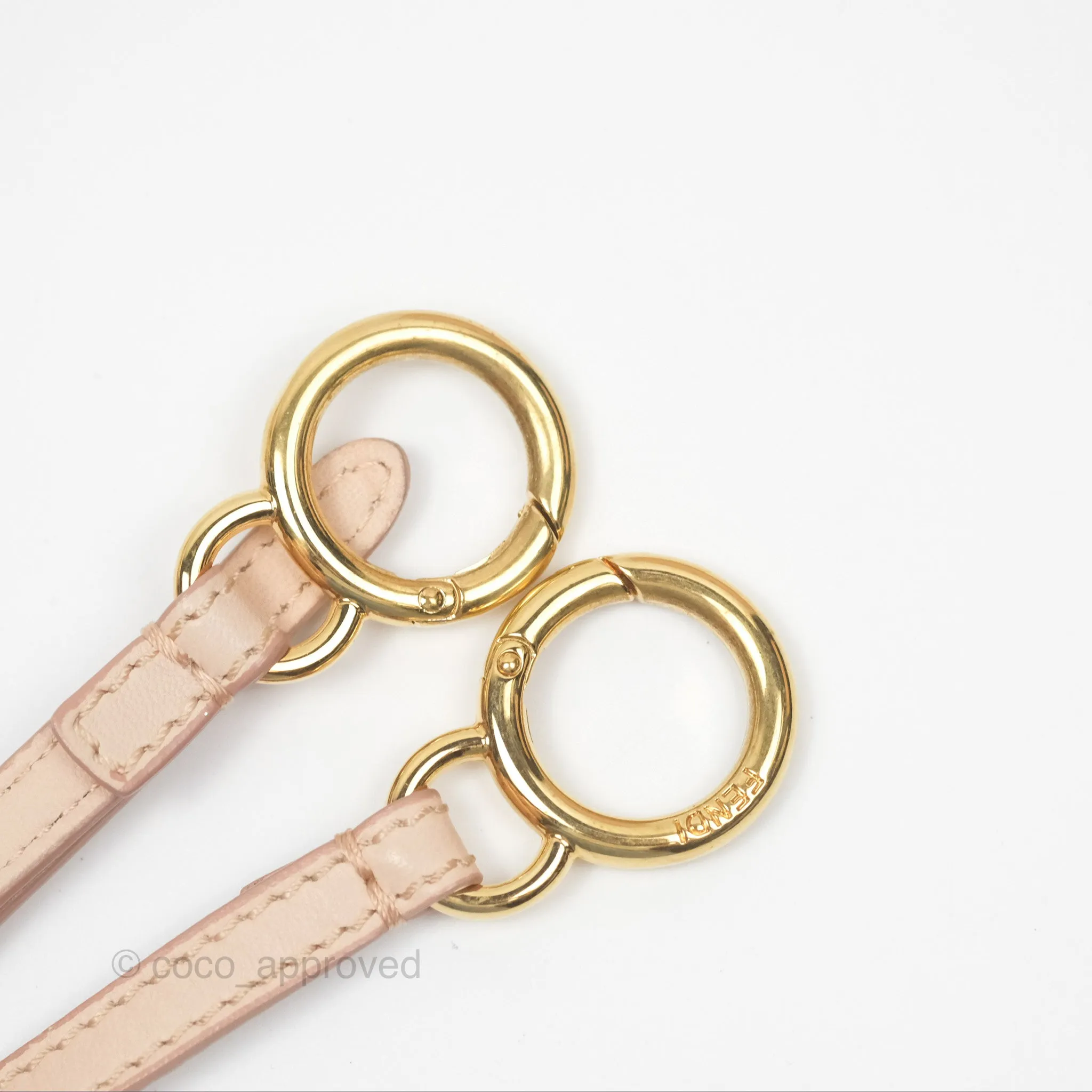 Fendi Mini Peekaboo Bag Light Pink Lambskin Gold Hardware