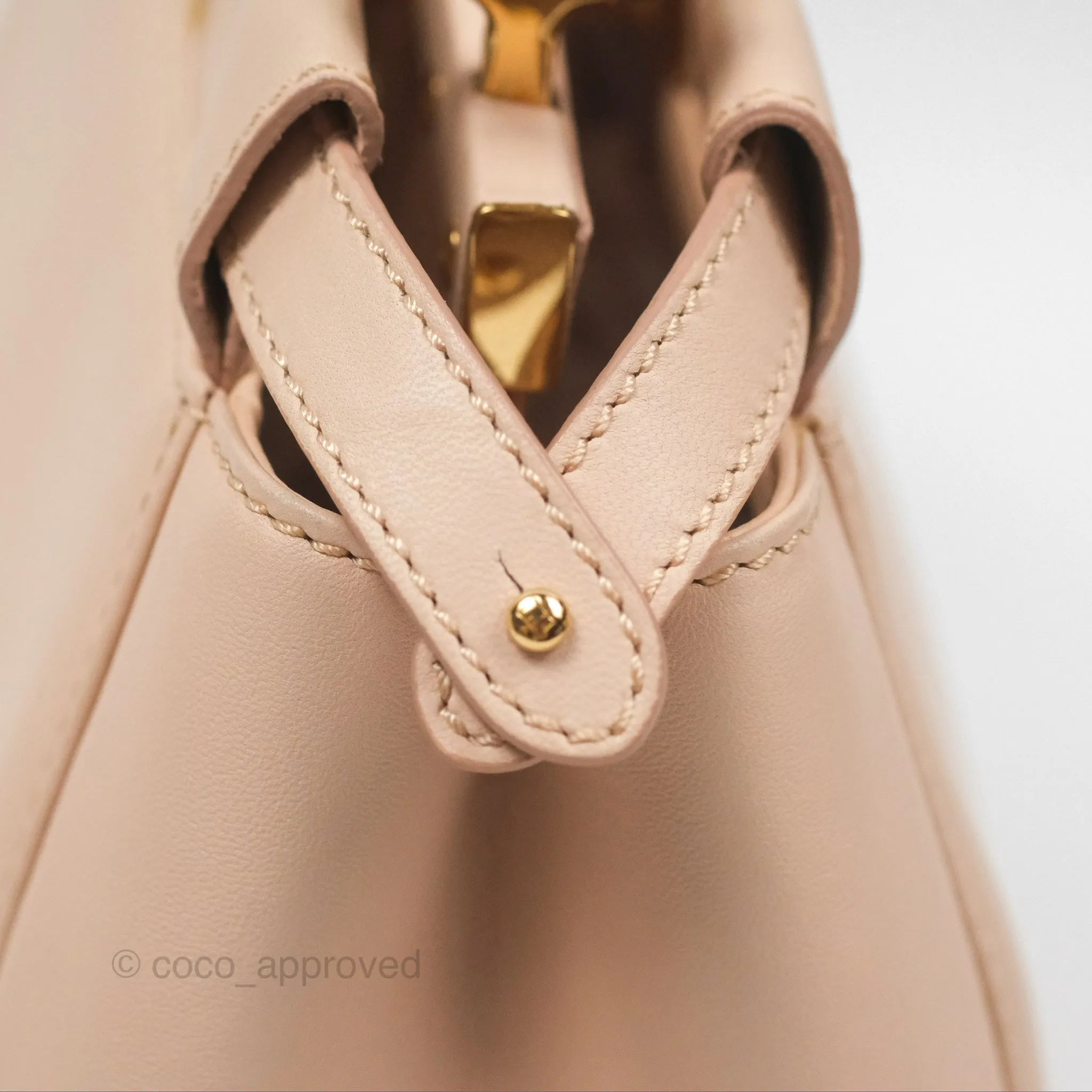 Fendi Mini Peekaboo Bag Light Pink Lambskin Gold Hardware