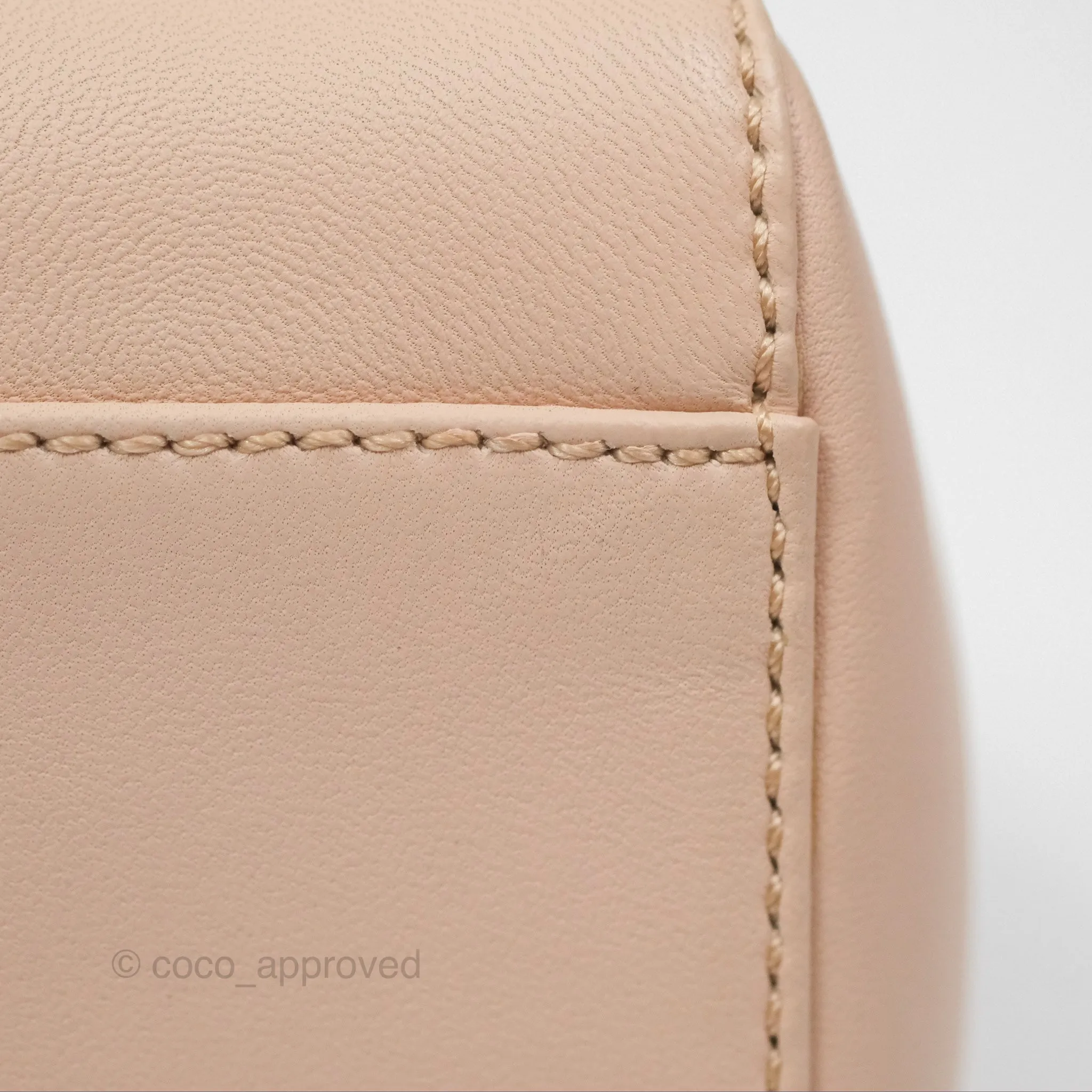 Fendi Mini Peekaboo Bag Light Pink Lambskin Gold Hardware