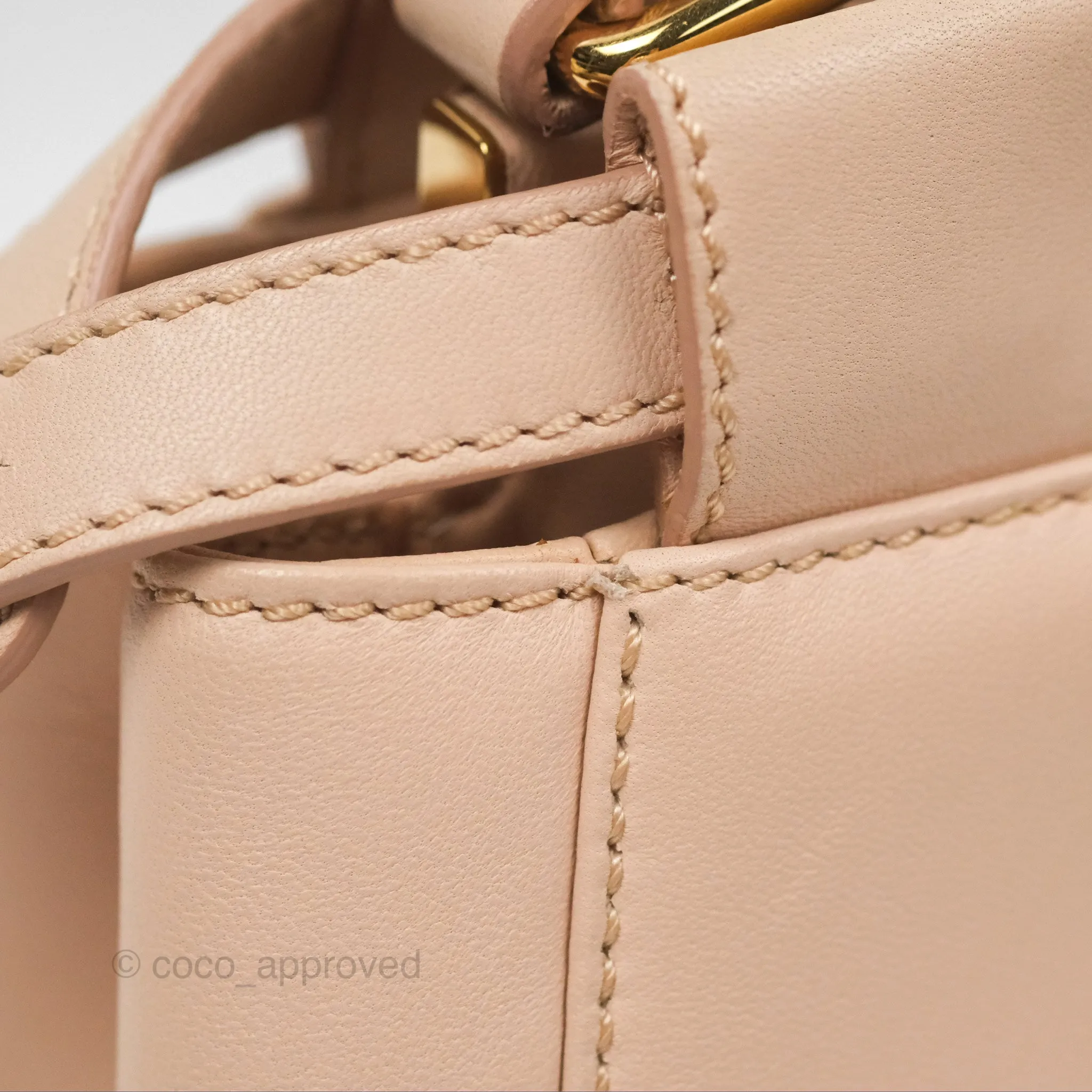 Fendi Mini Peekaboo Bag Light Pink Lambskin Gold Hardware